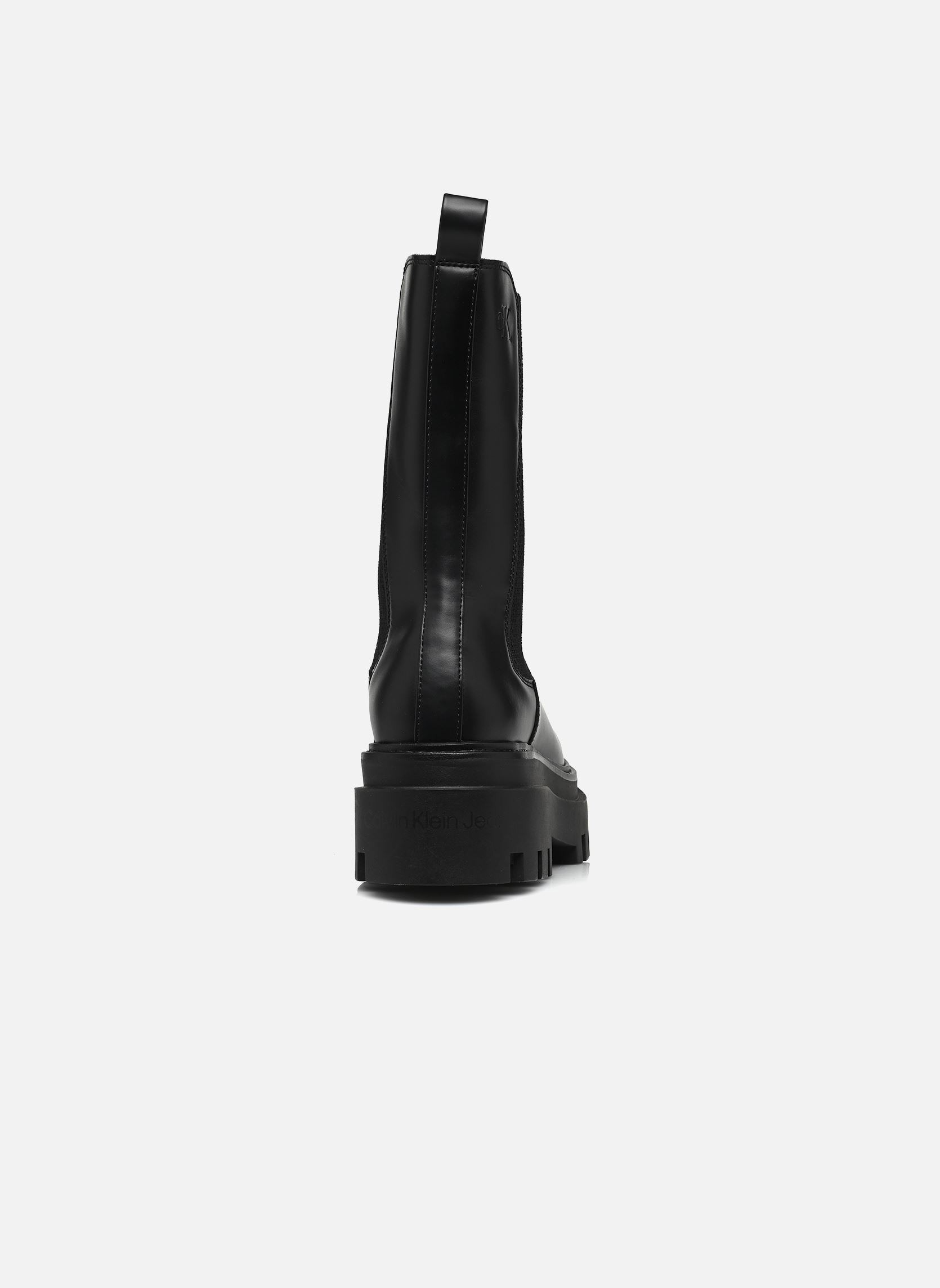 Stiefeletten und Stiefel FLATFORM CHELSEA BOOT MG LTH damen schwarz Calvin Klein Stiefeletten und Stiefel FLATFORM CHELSEA BOOT MG LTH damen schwarz 0GJ TRIPLE BLACK