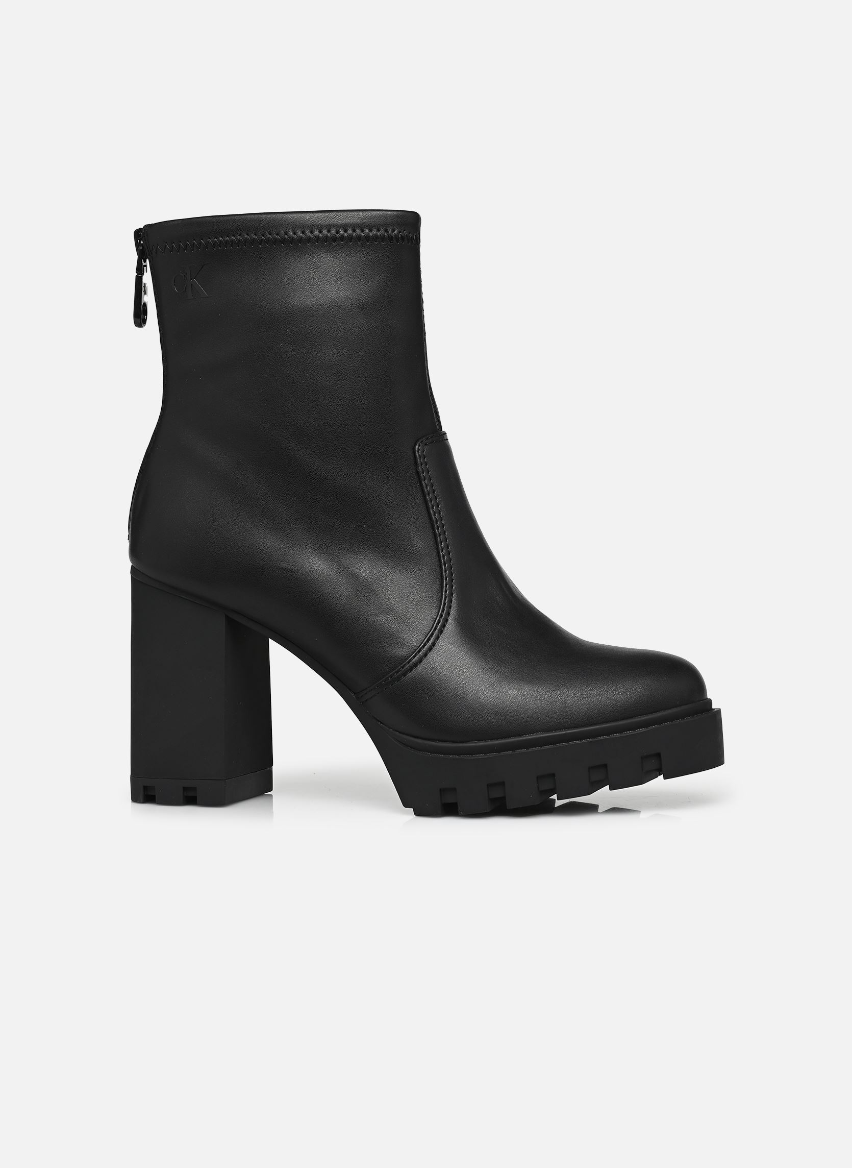 Bottines et boots HEEL PLATFORM ZIP BOOT MG NAPPA femme noir Calvin Klein Bottines et boots HEEL PLATFORM ZIP BOOT MG NAPPA femme noir 0GJ TRIPLE BLACK