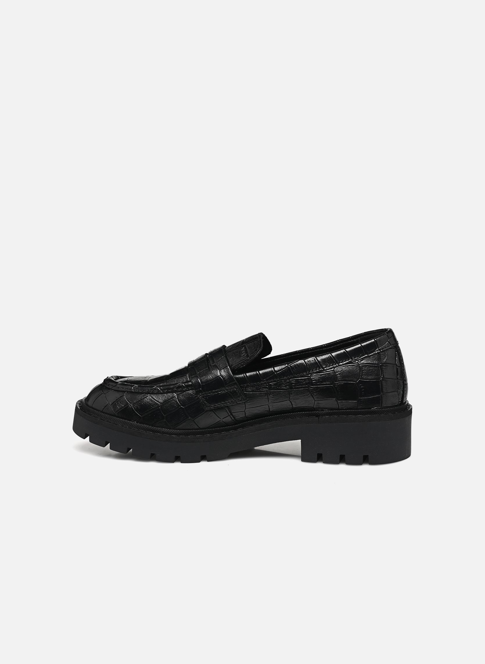 Loafer FLATFORM LOAFER MG CROC LTH damen schwarz Calvin Klein Loafer FLATFORM LOAFER MG CROC LTH damen schwarz 0GJ TRIPLE BLACK