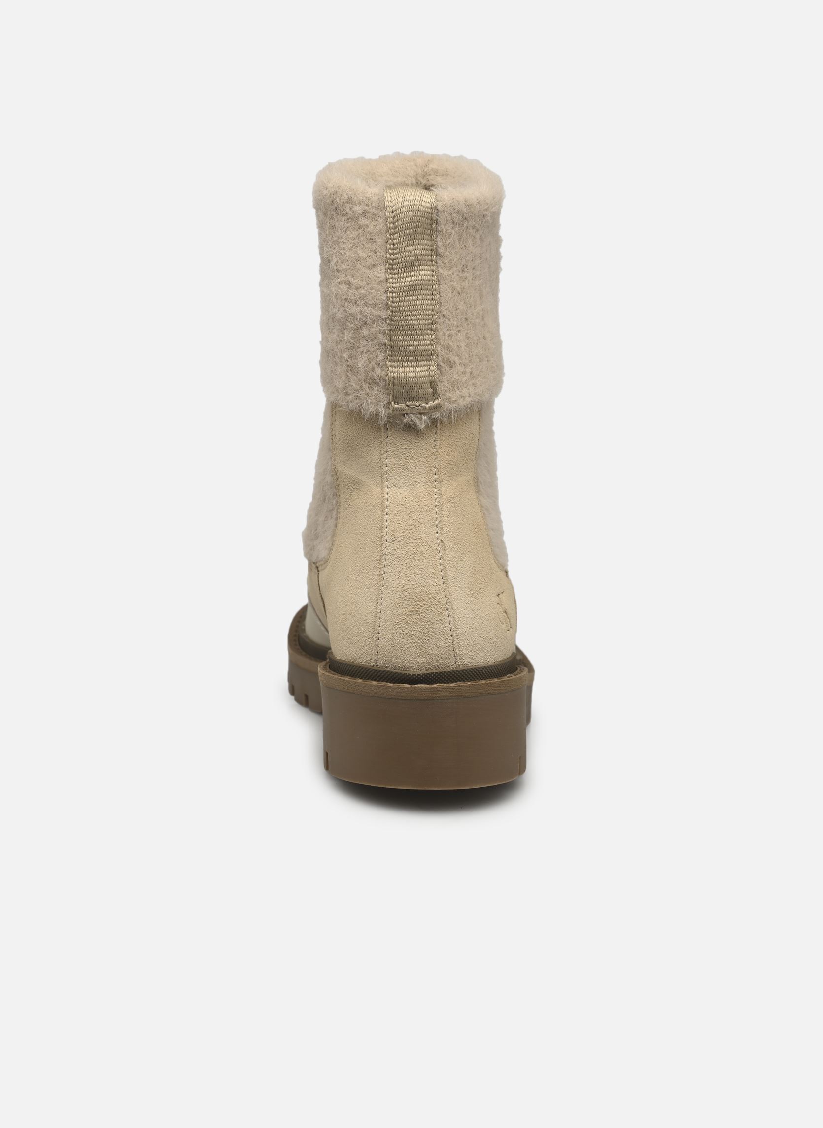 Bottines et boots COMBAT MID CHELSEA BOOT WL femme beige Calvin Klein Bottines et boots COMBAT MID CHELSEA BOOT WL femme beige 0HG EGGSHELL/SAVANNAH TAN