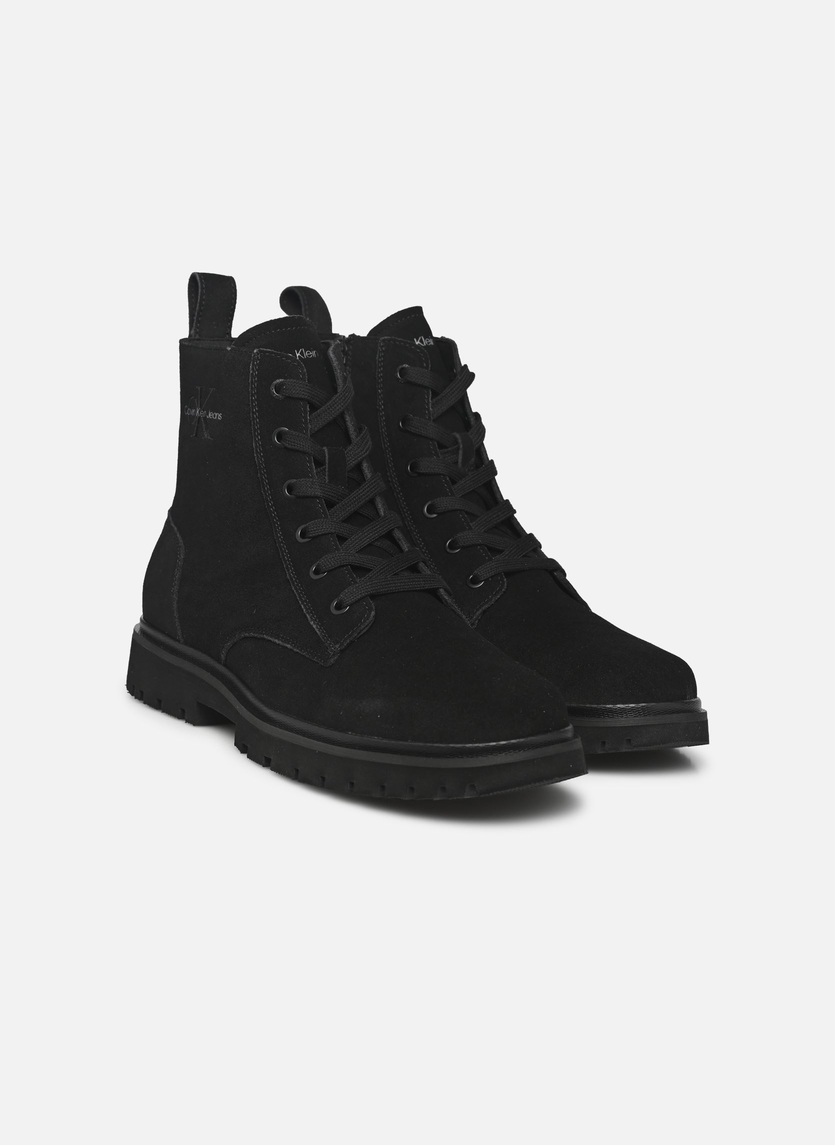 Geschnürte Stiefeletten EVA BOOT MID LACEUP ICONIC DRESS herren schwarz Calvin Klein Geschnürte Stiefeletten EVA BOOT MID LACEUP ICONIC DRESS herren schwarz 0GJ TRIPLE BLACK