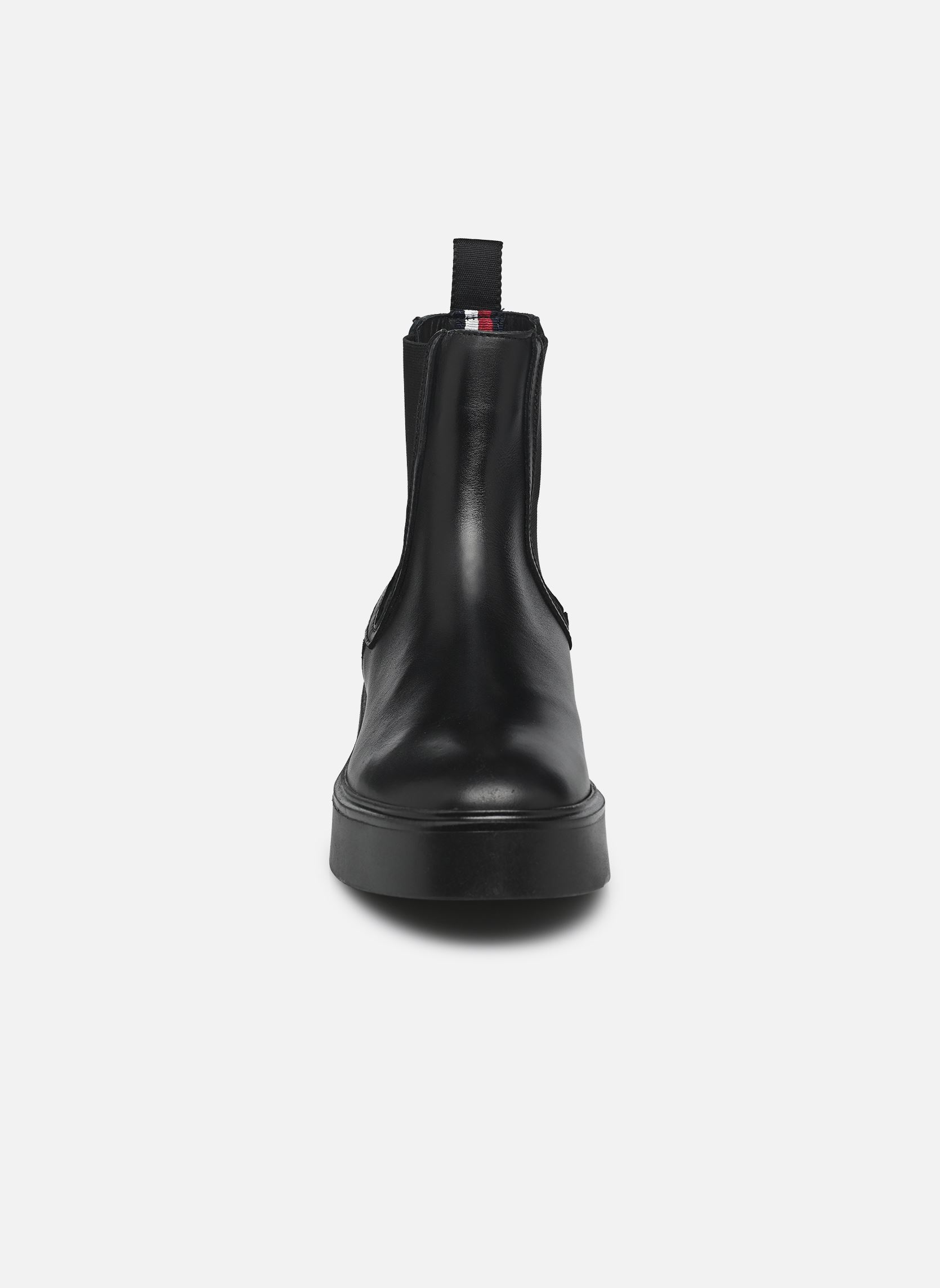 Stivaletti e stivali MINIMAL LEATHER CHELSEA LOGOTAPE donna nero Tommy Hilfiger Stivaletti e stivali MINIMAL LEATHER CHELSEA LOGOTAPE donna nero BDS BLACK
