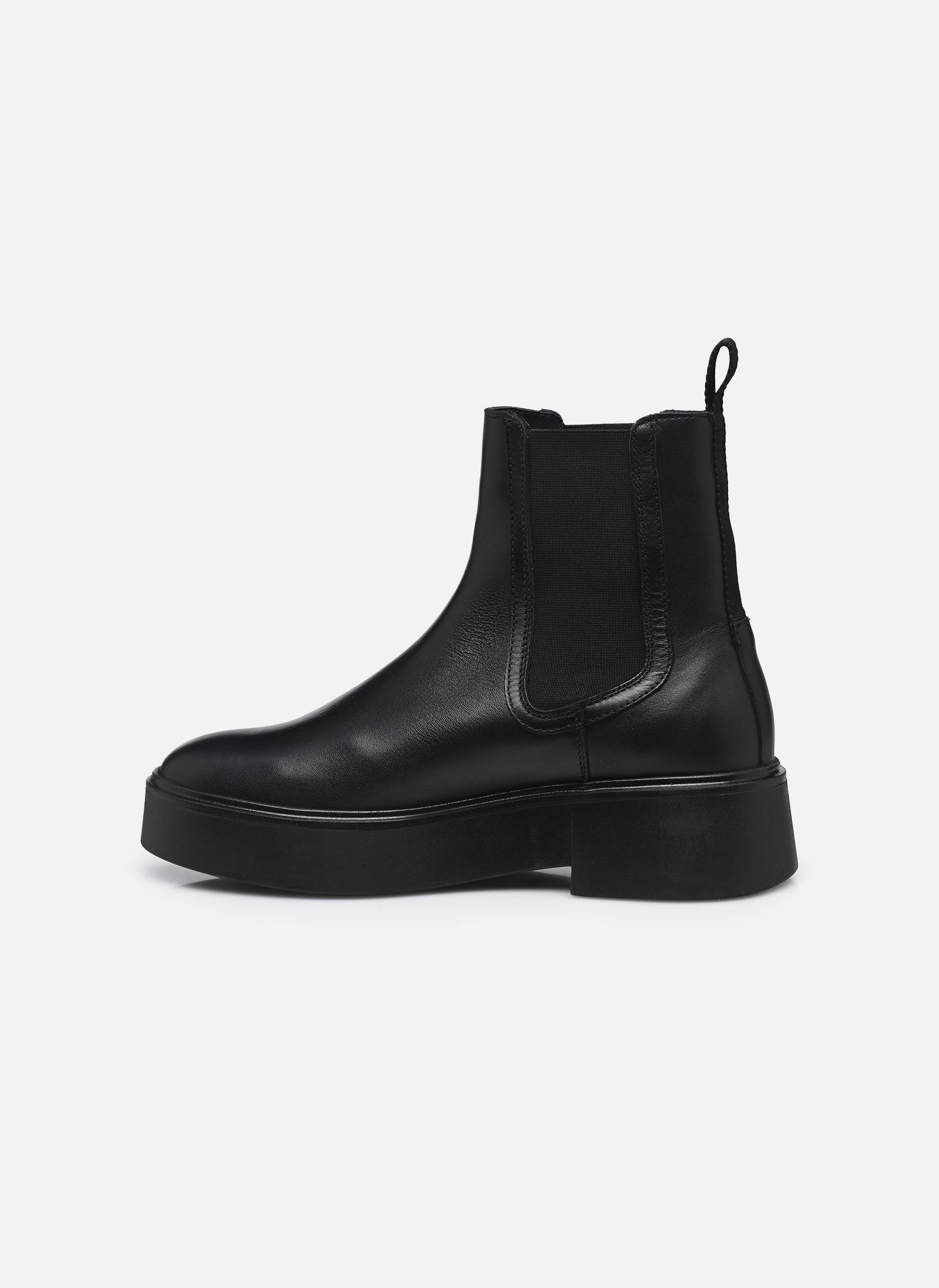 Stivaletti e stivali MINIMAL LEATHER CHELSEA LOGOTAPE donna nero Tommy Hilfiger Stivaletti e stivali MINIMAL LEATHER CHELSEA LOGOTAPE donna nero BDS BLACK