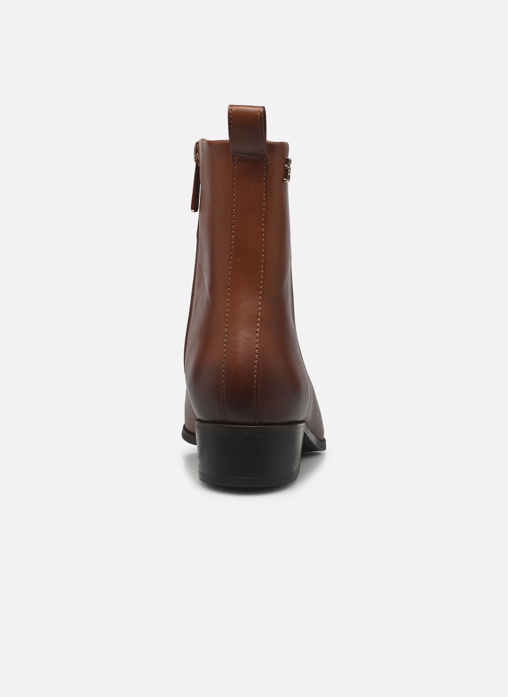 Bottines santiags LOW COWBOY FLAT LEATHER femme marron Tommy Hilfiger Bottines santiags LOW COWBOY FLAT LEATHER femme marron GPK COGNAC BROWN