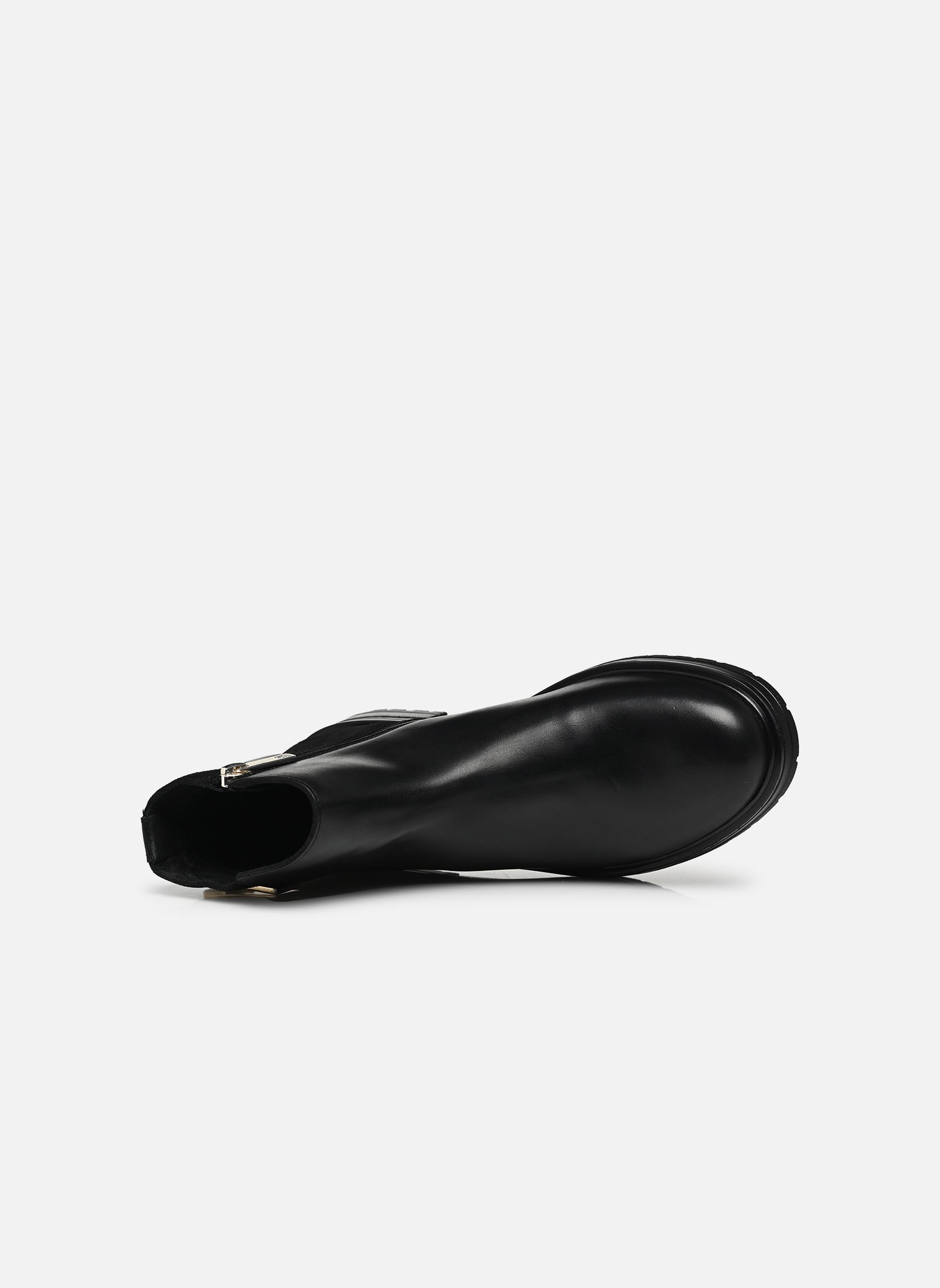Enkellaarzen en boots TH LOGO LEATHER MIX CHELSEA dames zwart Tommy Hilfiger Enkellaarzen en boots TH LOGO LEATHER MIX CHELSEA dames zwart BDS BLACK
