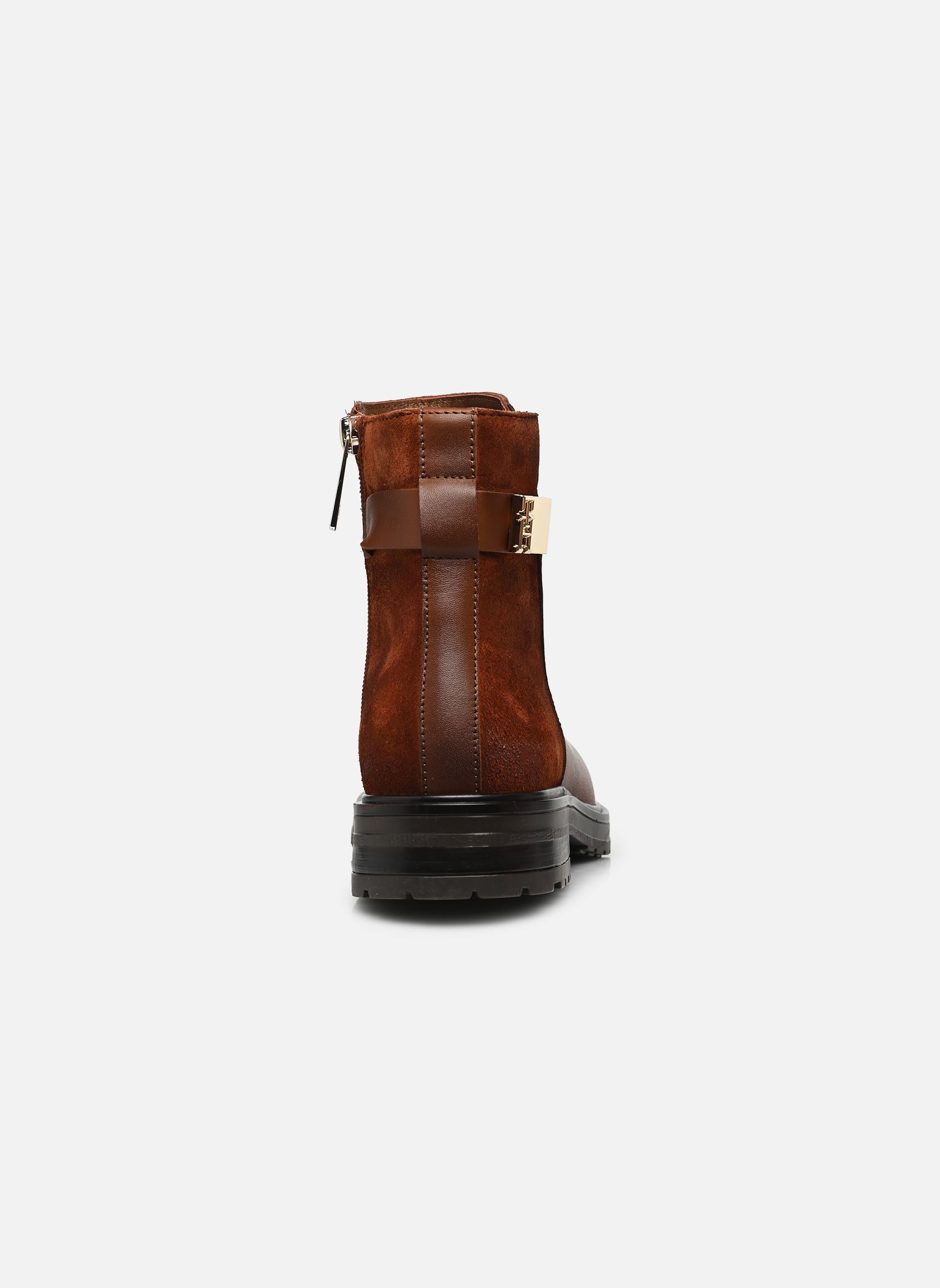 Stivaletti e stivali TH LOGO LEATHER MIX CHELSEA donna marrone Tommy Hilfiger Stivaletti e stivali TH LOGO LEATHER MIX CHELSEA donna marrone GPK COGNAC BROWN