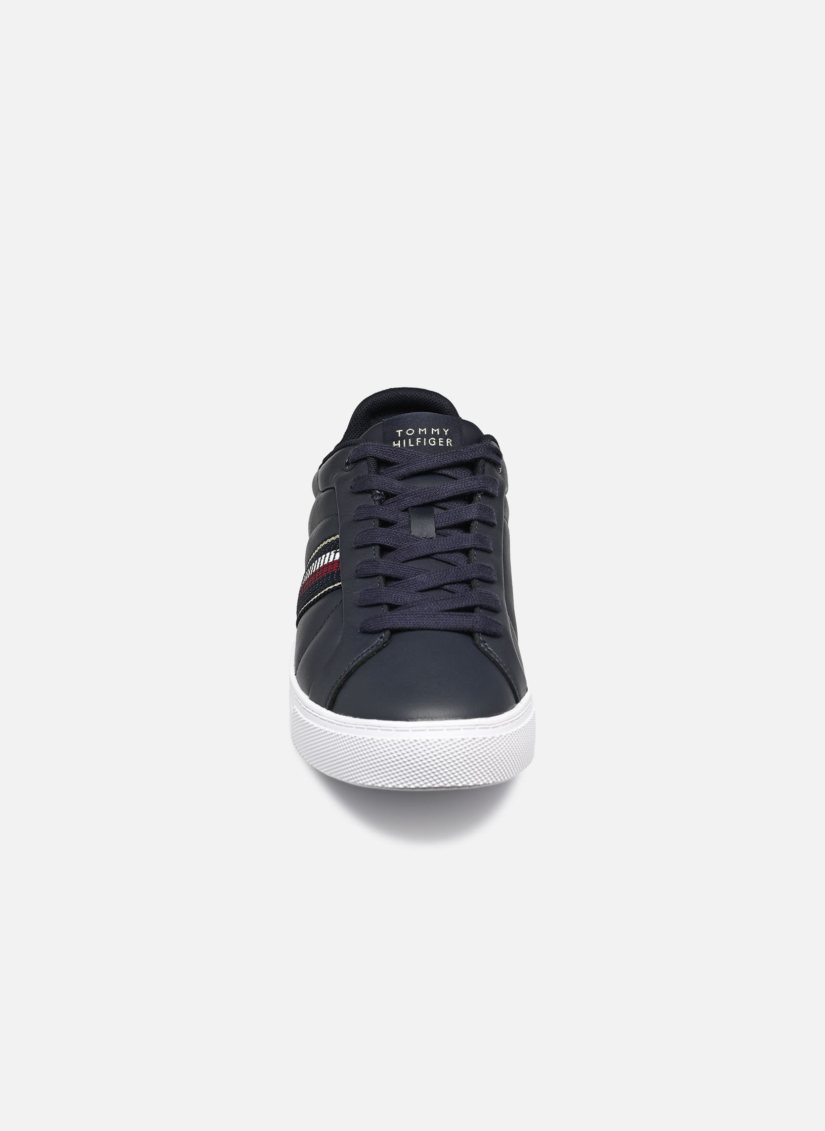 Baskets ICON COURT SNEAKERS STRIPES femme bleu Tommy Hilfiger Baskets ICON COURT SNEAKERS STRIPES femme bleu DW6 SPACE BLUE