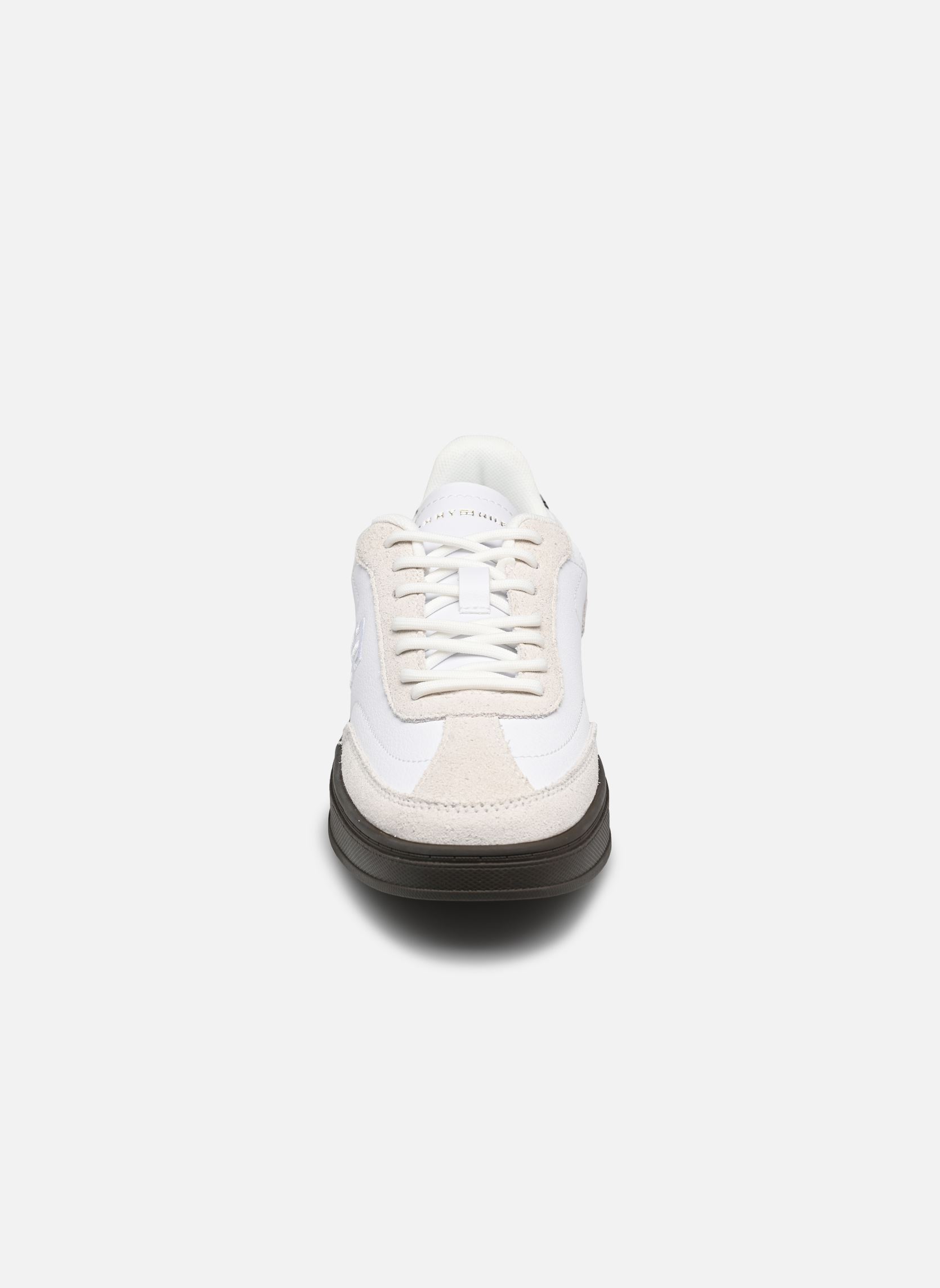 Baskets TH HERITAGE COURT SNEAKER LTHR femme blanc Tommy Hilfiger Baskets TH HERITAGE COURT SNEAKER LTHR femme blanc YBS WHITE