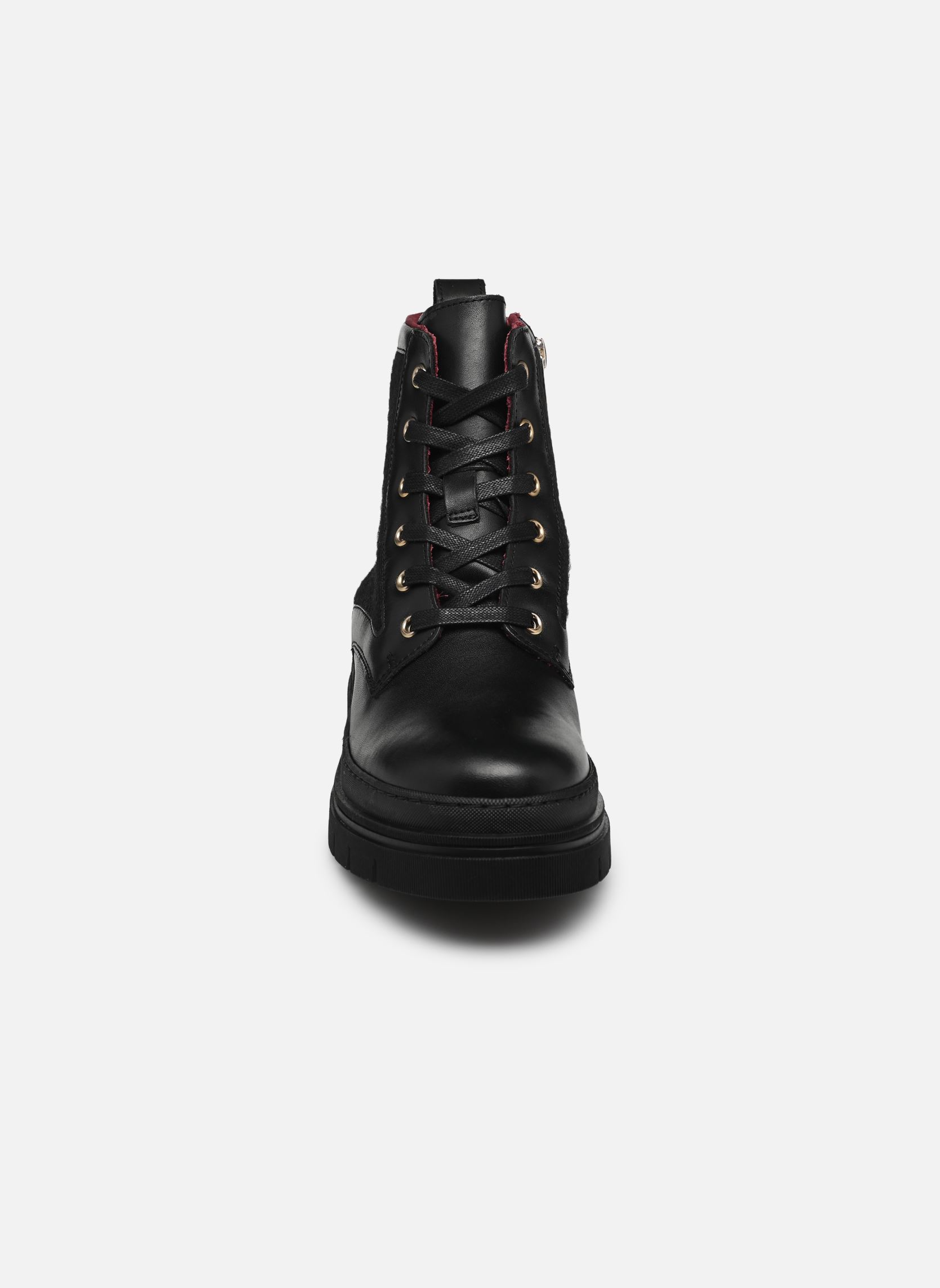 Geschnürte Stiefeletten NAUTICAL MELTON LEATHER LACE-UP damen schwarz Tommy Hilfiger Geschnürte Stiefeletten NAUTICAL MELTON LEATHER LACE-UP damen schwarz BDS BLACK