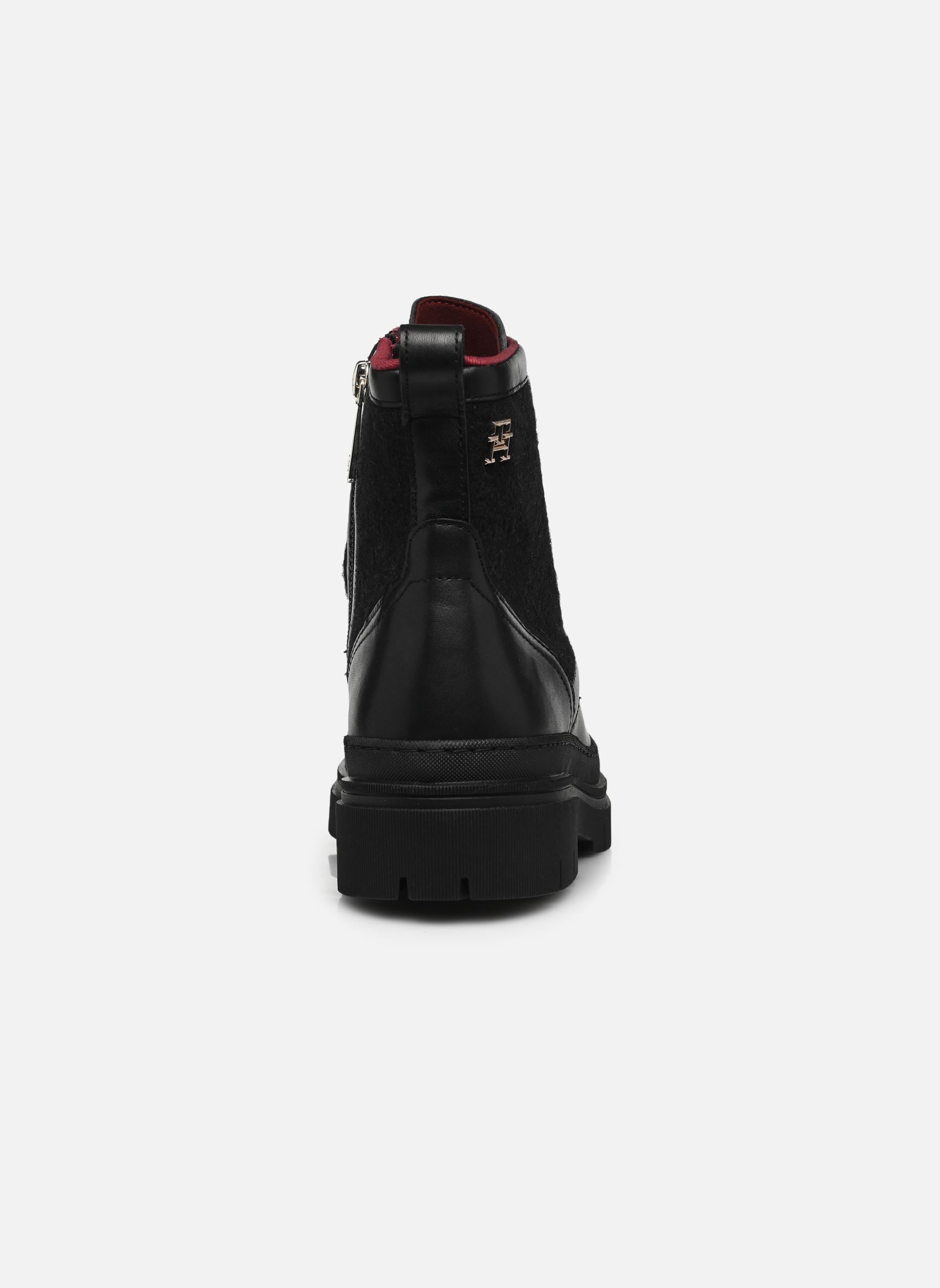 Geschnürte Stiefeletten NAUTICAL MELTON LEATHER LACE-UP damen schwarz Tommy Hilfiger Geschnürte Stiefeletten NAUTICAL MELTON LEATHER LACE-UP damen schwarz BDS BLACK