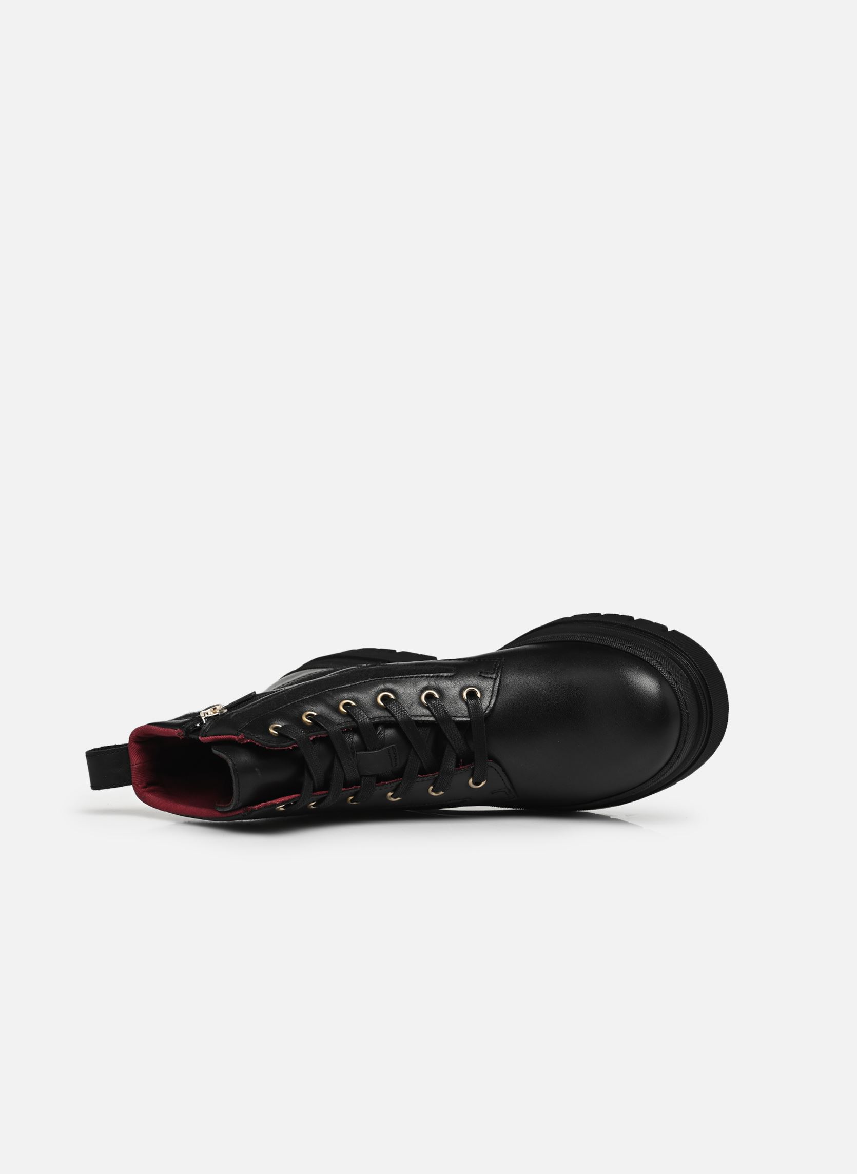 Geschnürte Stiefeletten NAUTICAL MELTON LEATHER LACE-UP damen schwarz Tommy Hilfiger Geschnürte Stiefeletten NAUTICAL MELTON LEATHER LACE-UP damen schwarz BDS BLACK