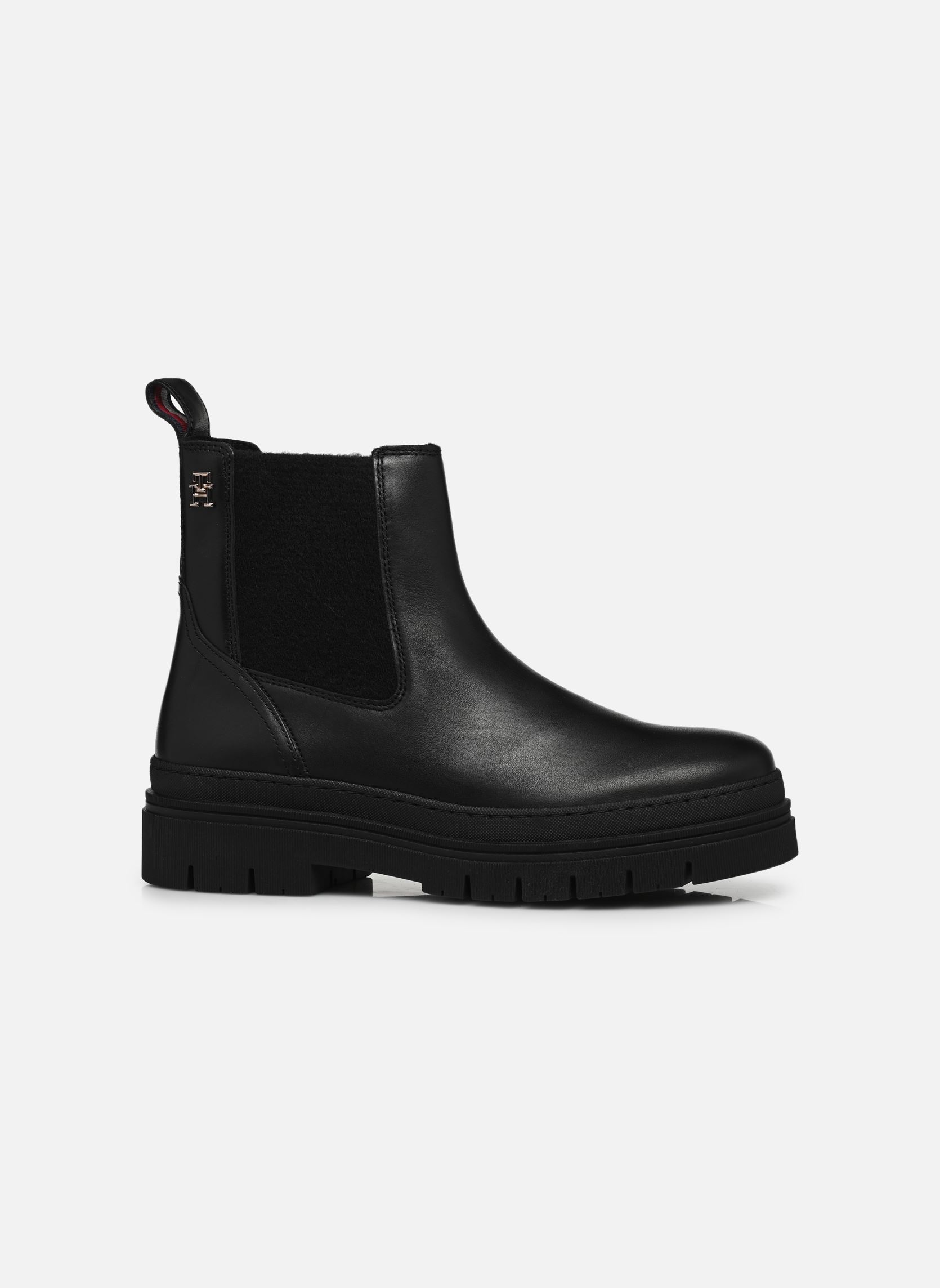 Bottines et boots NAUTICAL MELTON LEATHER CHELSEA femme noir Tommy Hilfiger Bottines et boots NAUTICAL MELTON LEATHER CHELSEA femme noir BDS BLACK