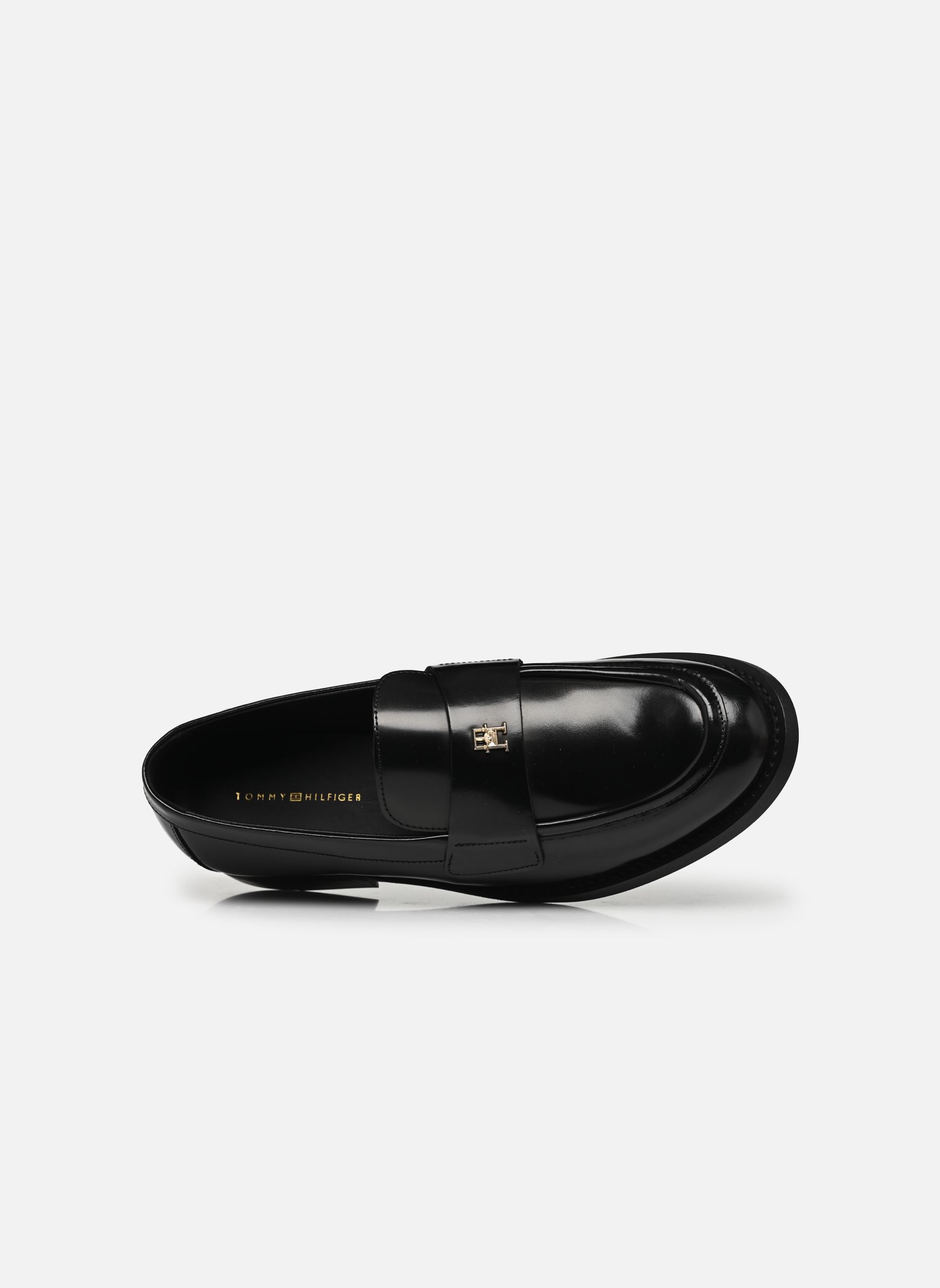 Mocassins PARTY ABRASIVATO LEATHER LOAFER dames zwart Tommy Hilfiger Mocassins PARTY ABRASIVATO LEATHER LOAFER dames zwart BDS BLACK