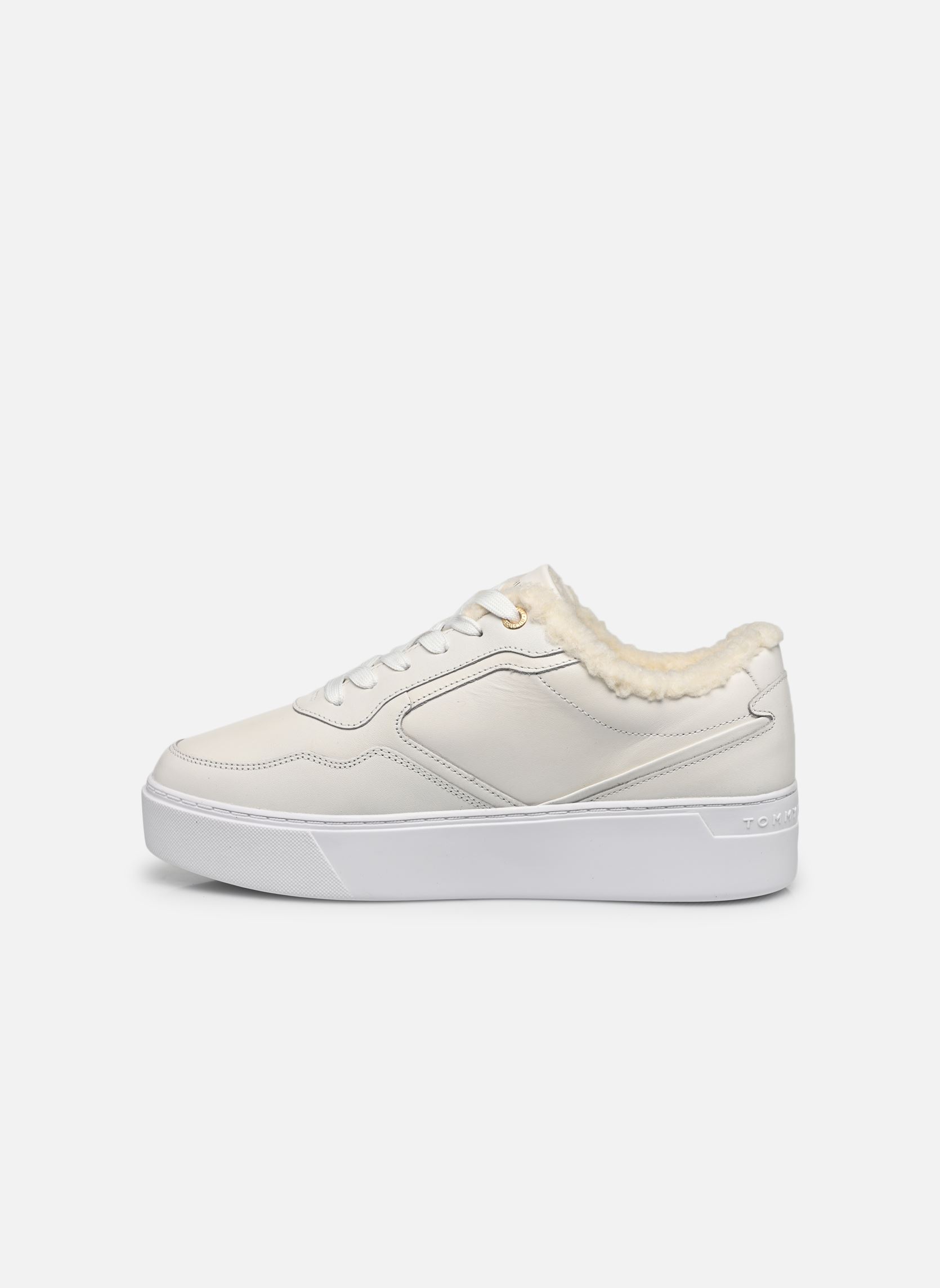 Sneaker ESSENTIAL PLATFORM SNEAKER FUR damen weiß Tommy Hilfiger Sneaker ESSENTIAL PLATFORM SNEAKER FUR damen weiß YBH ANCIENT WHITE