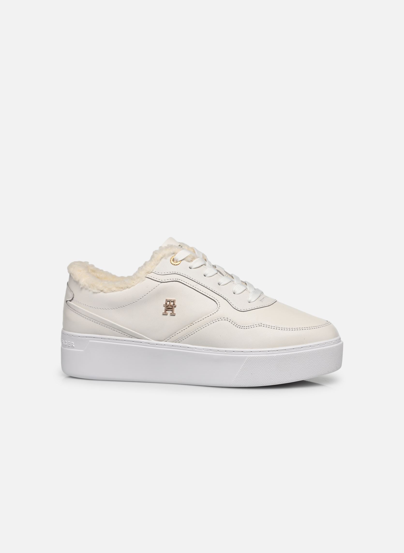Sneaker ESSENTIAL PLATFORM SNEAKER FUR damen weiß Tommy Hilfiger Sneaker ESSENTIAL PLATFORM SNEAKER FUR damen weiß YBH ANCIENT WHITE