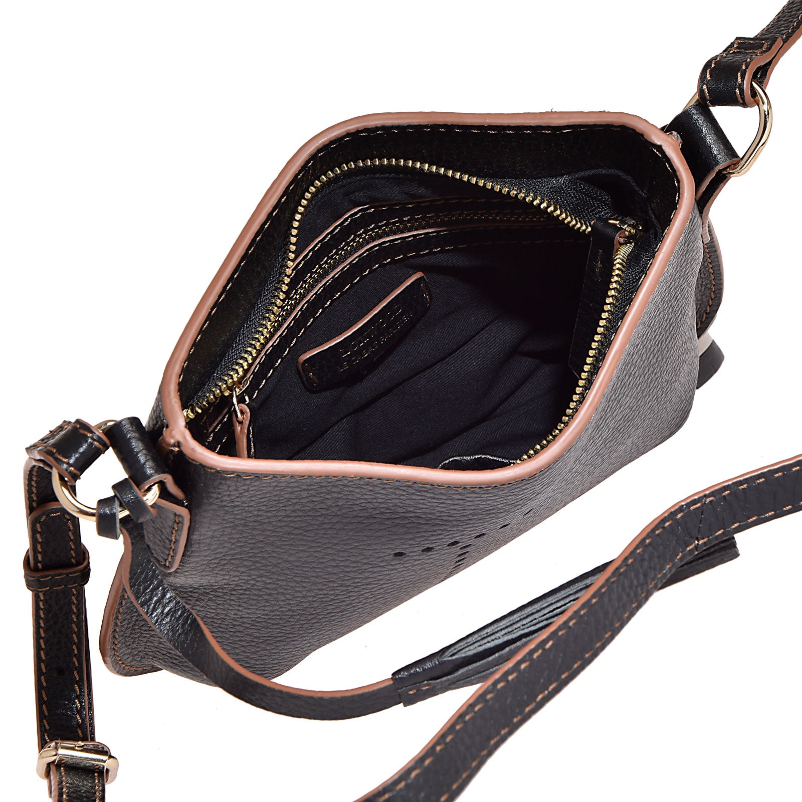 Loxwood MINI CELIA - Petit sac besace en cuir grain?� - CHAUDRON (Noir) - Sacs ?� main chez 