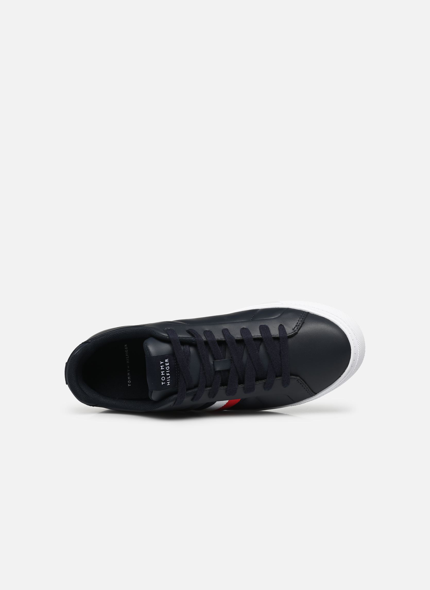 Sneakers ICON COURT LTH STRIPES heren blauw Tommy Hilfiger Sneakers ICON COURT LTH STRIPES heren blauw DW5 DESERT SKY