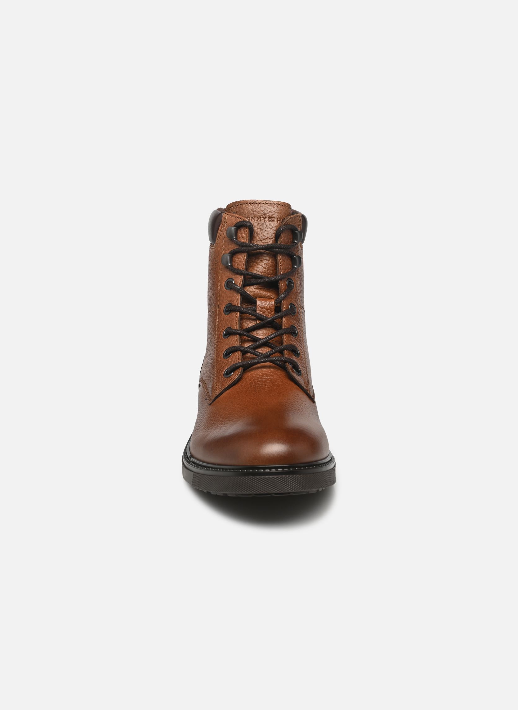 Bottines à lacets HILFIGER OUTDOOR WARM LTH BOOT homme marron Tommy Hilfiger Bottines à lacets HILFIGER OUTDOOR WARM LTH BOOT homme marron GVI WINTER COGNAC