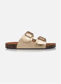 Mules Mules sandales Femme Double Bride Doré femme vert