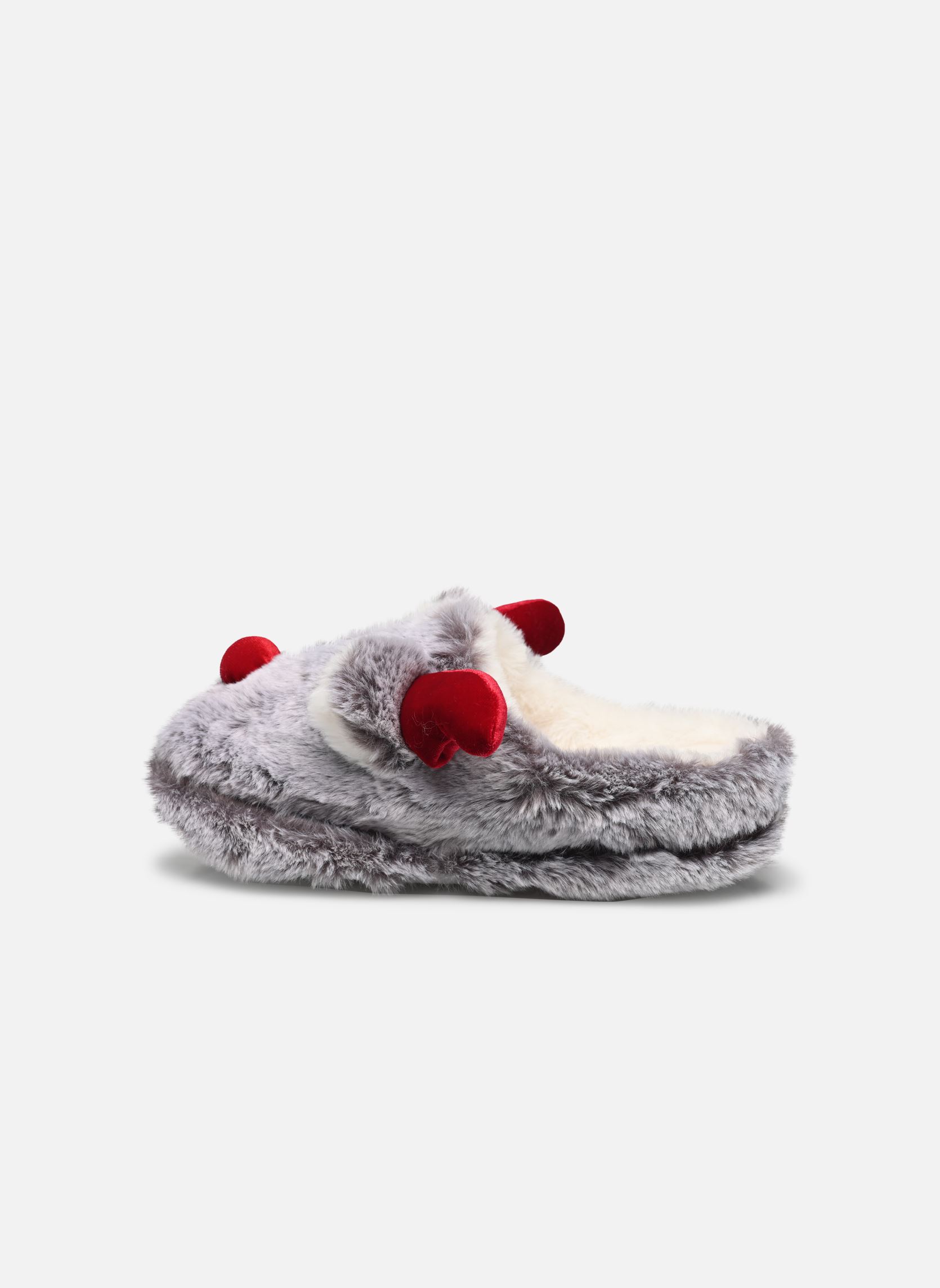 Pantoffeln Chaussons femme 3D RENNE damen grau Sarenza Wear Pantoffeln Chaussons femme 3D RENNE damen grau GRIS