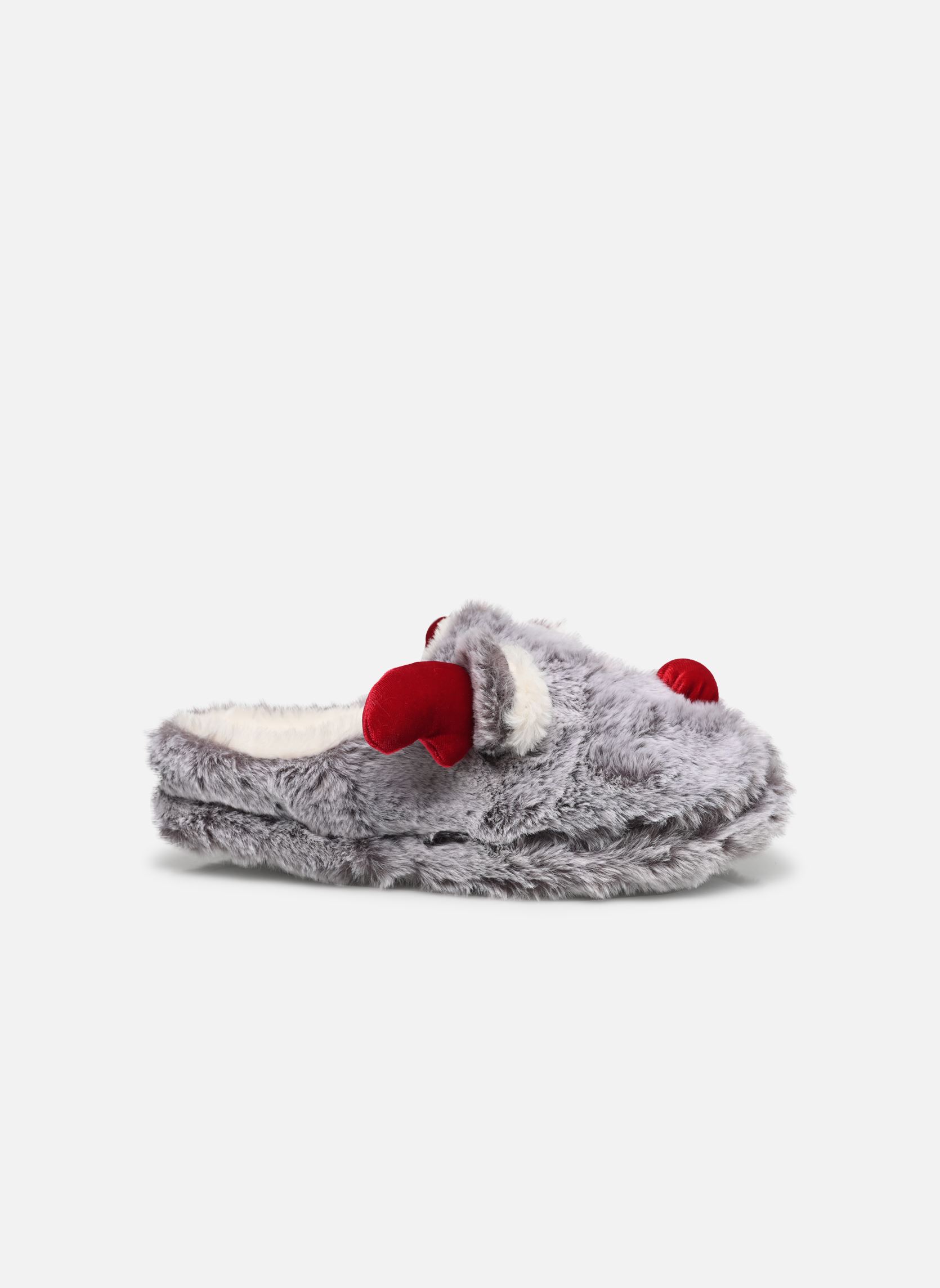 Pantoffeln Chaussons femme 3D RENNE damen grau Sarenza Wear Pantoffeln Chaussons femme 3D RENNE damen grau GRIS