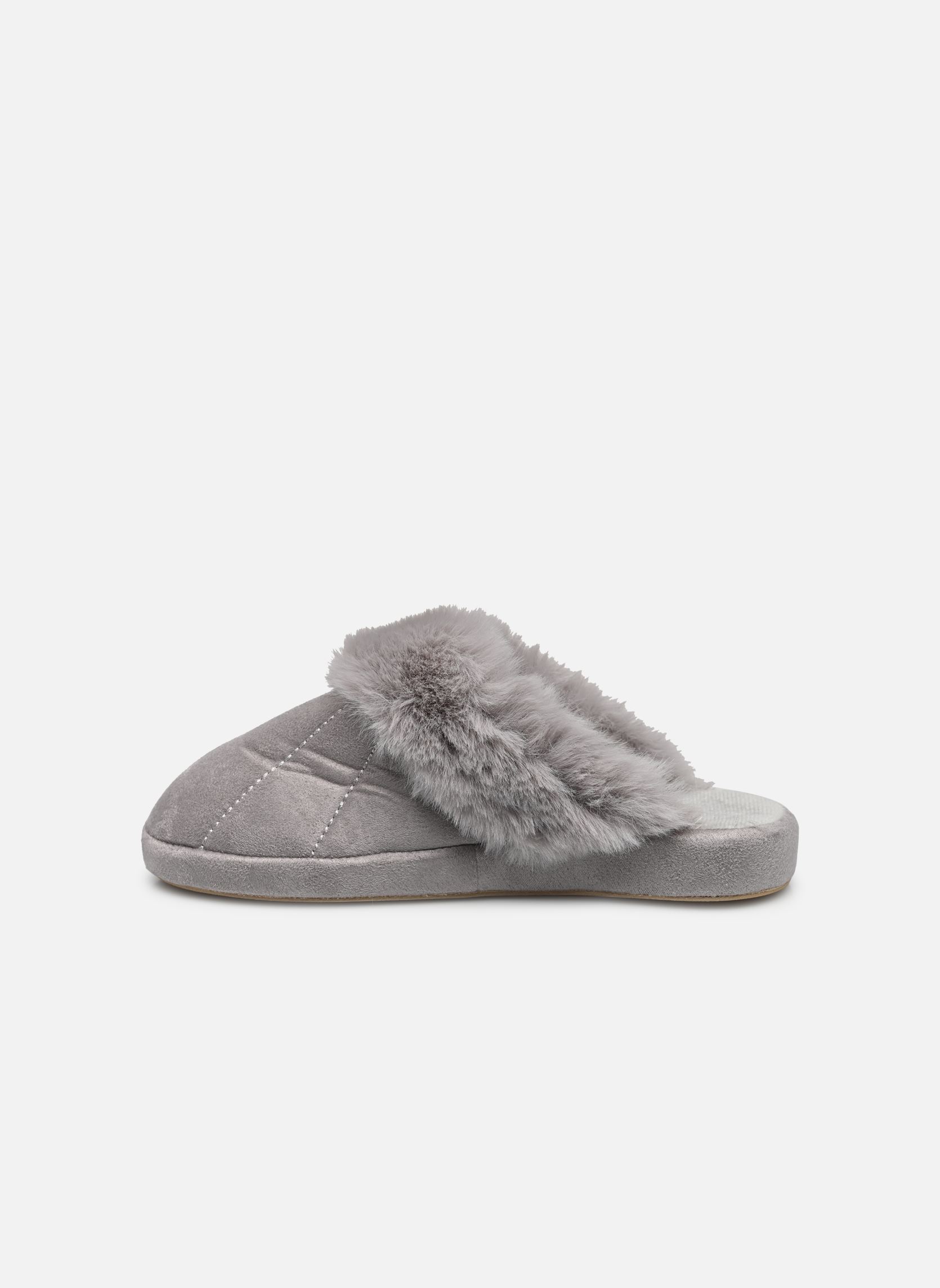 Hausschuhe Chaussons femme col fourrure damen grau Sarenza Wear Hausschuhe Chaussons femme col fourrure damen grau GRIS