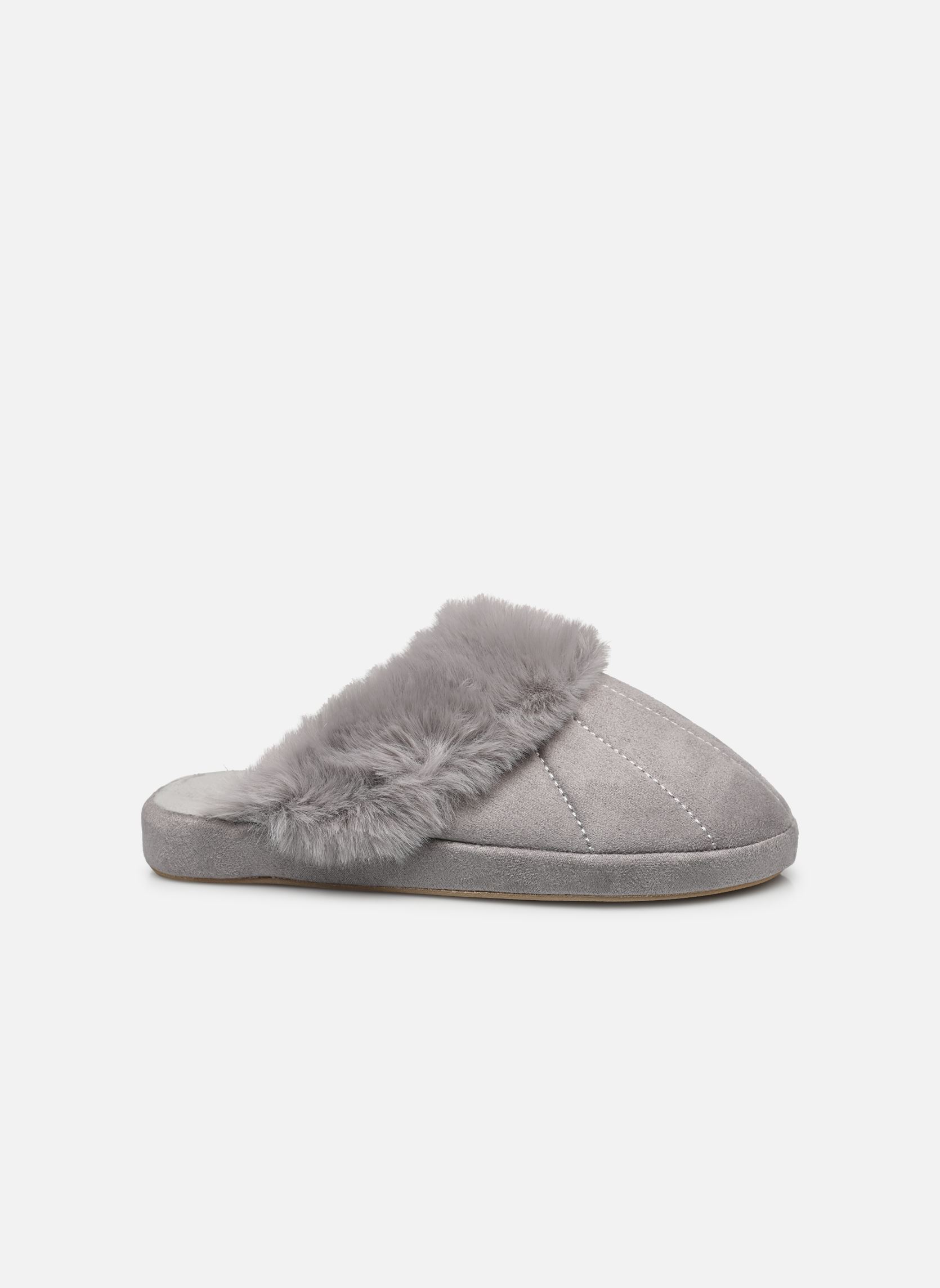 Hausschuhe Chaussons femme col fourrure damen grau Sarenza Wear Hausschuhe Chaussons femme col fourrure damen grau GRIS
