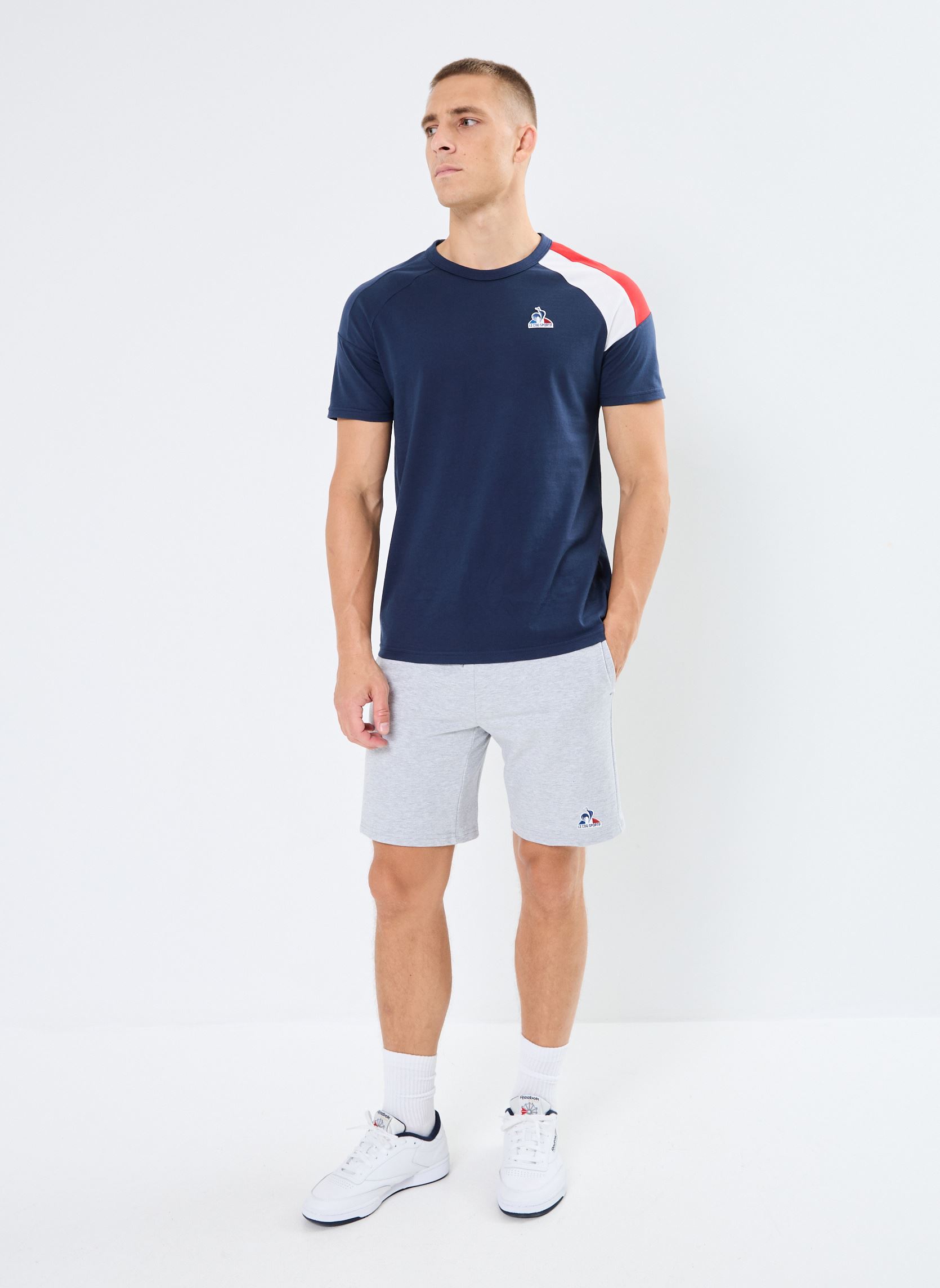Shorts de sport ESS Short N°2 M homme gris Le Coq Sportif Shorts de sport ESS Short N°2 M homme gris Gris Chiné Clair