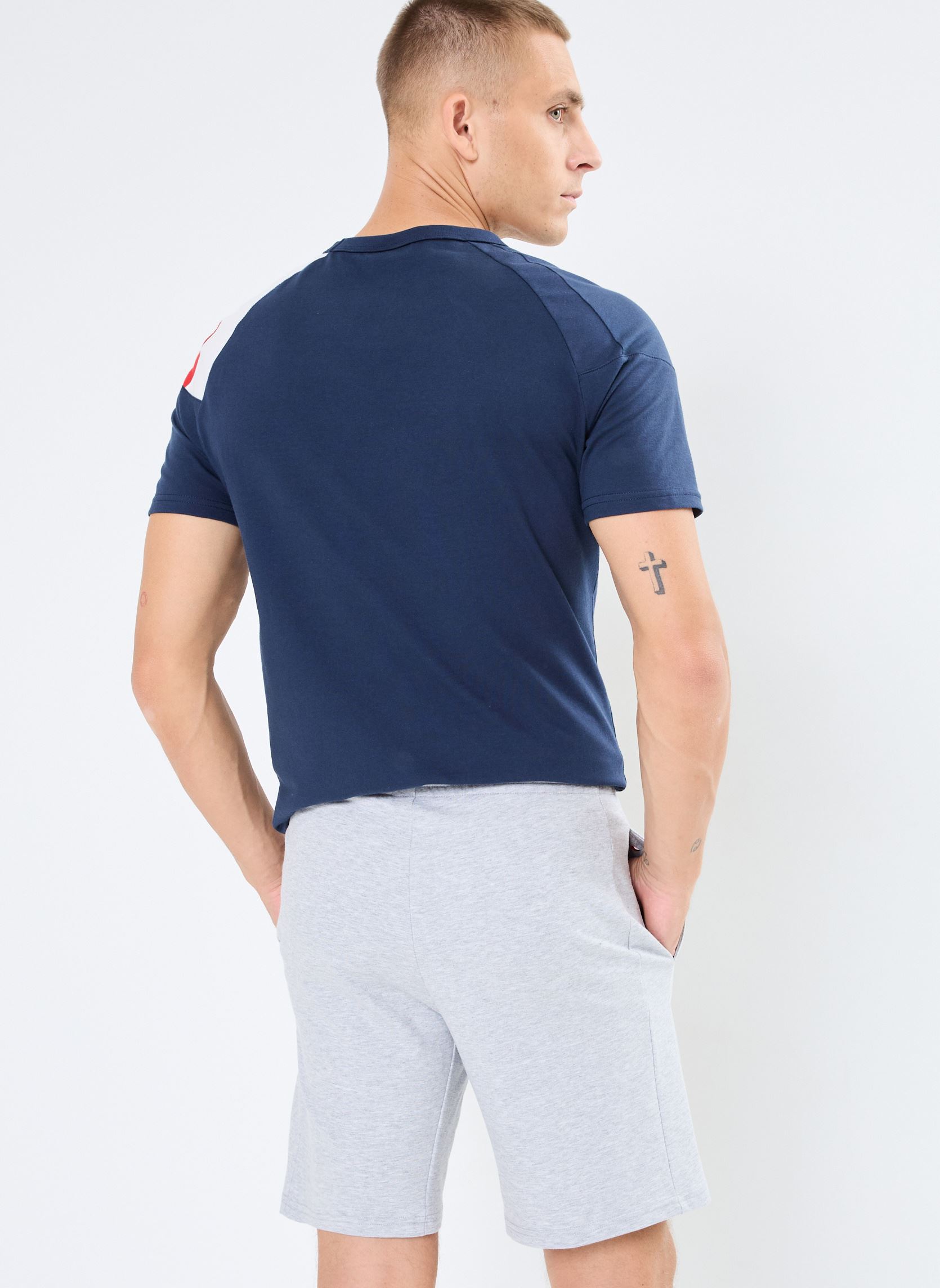 Shorts de sport ESS Short N°2 M homme gris Le Coq Sportif Shorts de sport ESS Short N°2 M homme gris Gris Chiné Clair