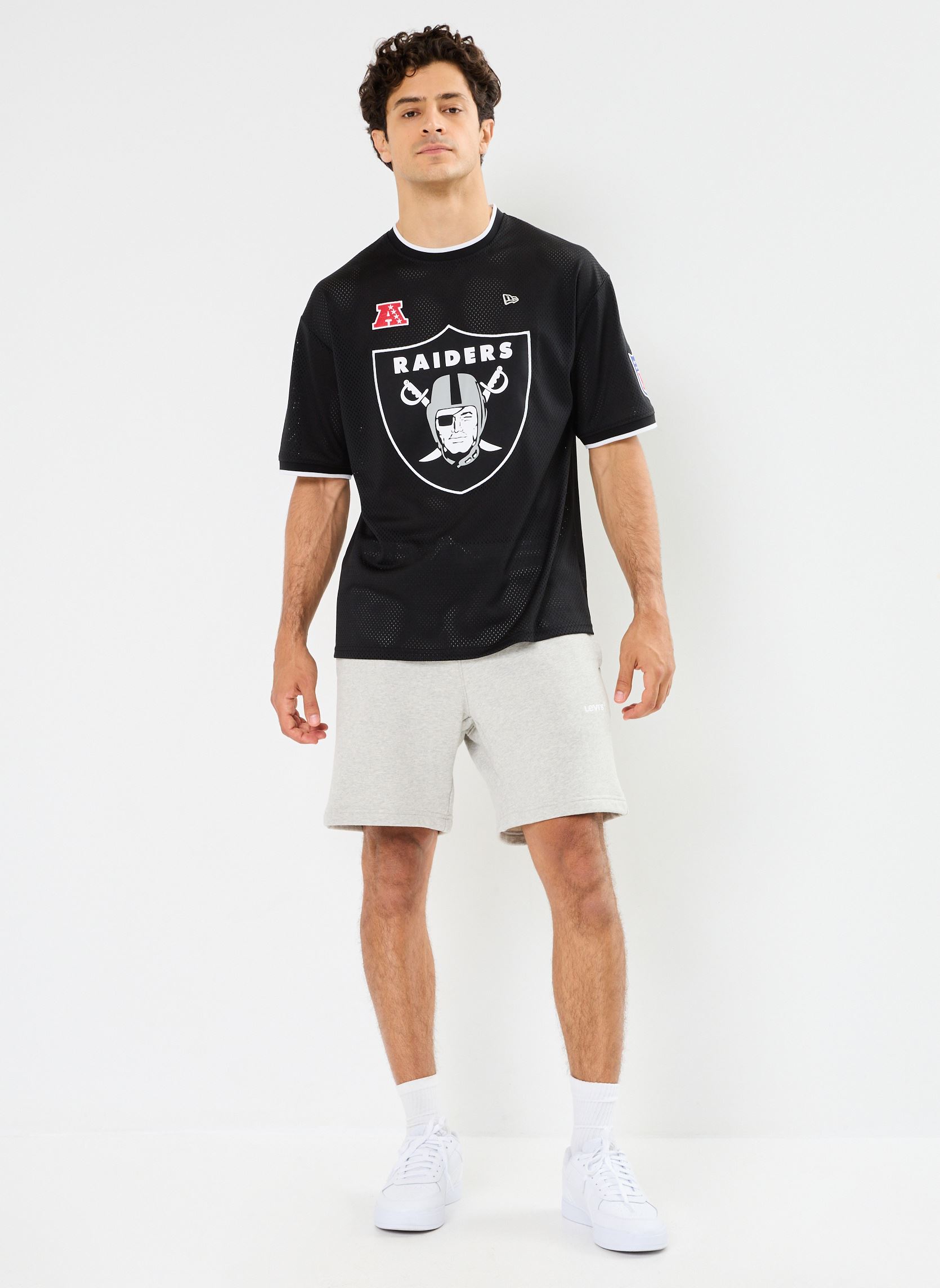 Tee-shirts manches courtes Nfl Os Mesh Tee Las Vegas Raiders - Mixt noir New Era Tee-shirts manches courtes Nfl Os Mesh Tee Las Vegas Raiders - Mixt noir LAS VEGAS RAIDERS BLKWHI