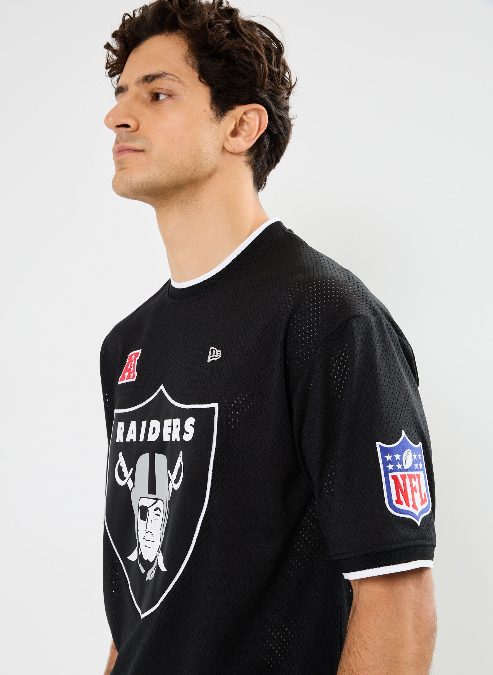 Tee-shirts manches courtes Nfl Os Mesh Tee Las Vegas Raiders - Mixt noir New Era Tee-shirts manches courtes Nfl Os Mesh Tee Las Vegas Raiders - Mixt noir LAS VEGAS RAIDERS BLKWHI