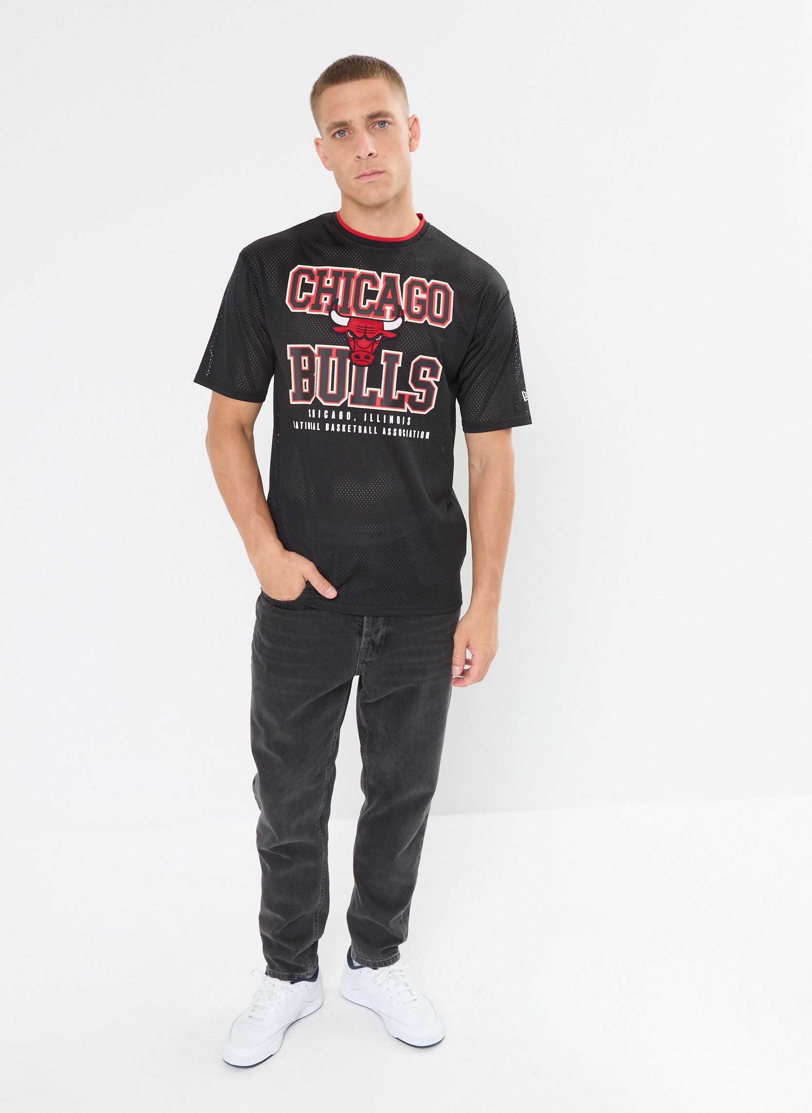 Tee-shirts manches courtes Os Mesh Tee Chicago Bulls - Mixte noir New Era Tee-shirts manches courtes Os Mesh Tee Chicago Bulls - Mixte noir CHICAGO BULLS BLKFDR