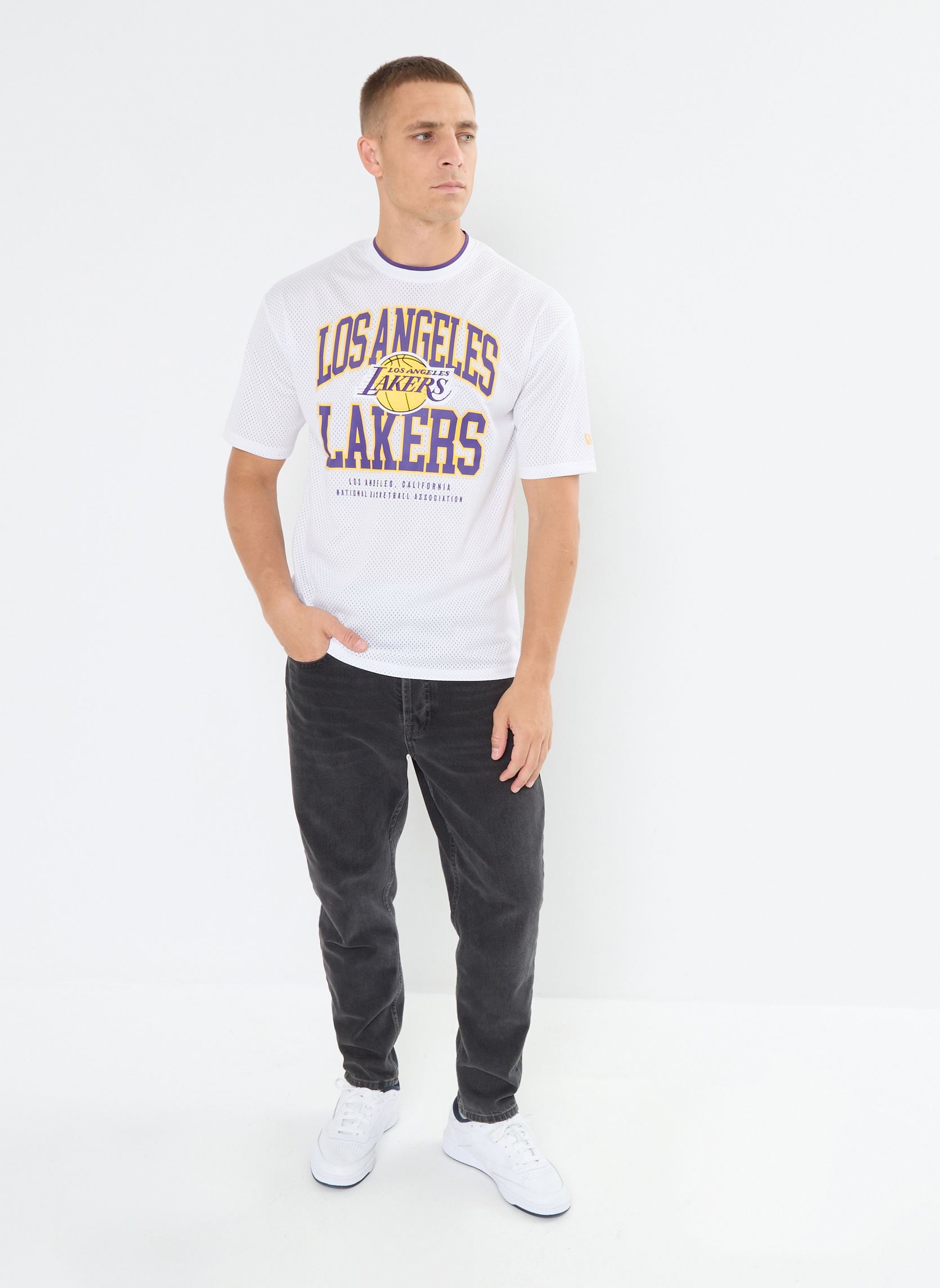 Tee-shirts manches courtes Os Mesh Tee Los Angeles Lakers - Mixte blanc New Era Tee-shirts manches courtes Os Mesh Tee Los Angeles Lakers - Mixte blanc LOS ANGELES LAKERS WHITRP