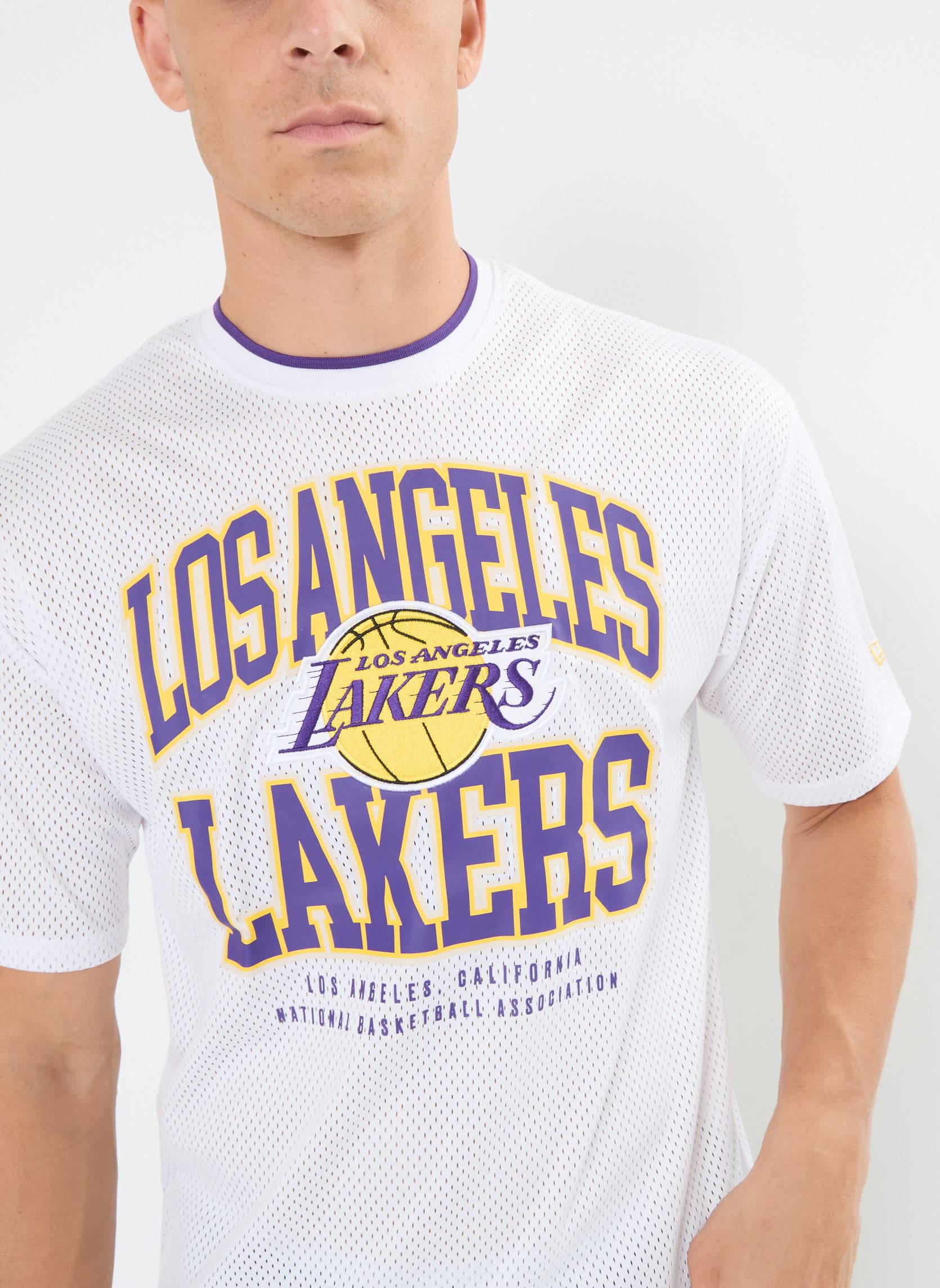 Tee-shirts manches courtes Os Mesh Tee Los Angeles Lakers - Mixte blanc New Era Tee-shirts manches courtes Os Mesh Tee Los Angeles Lakers - Mixte blanc LOS ANGELES LAKERS WHITRP