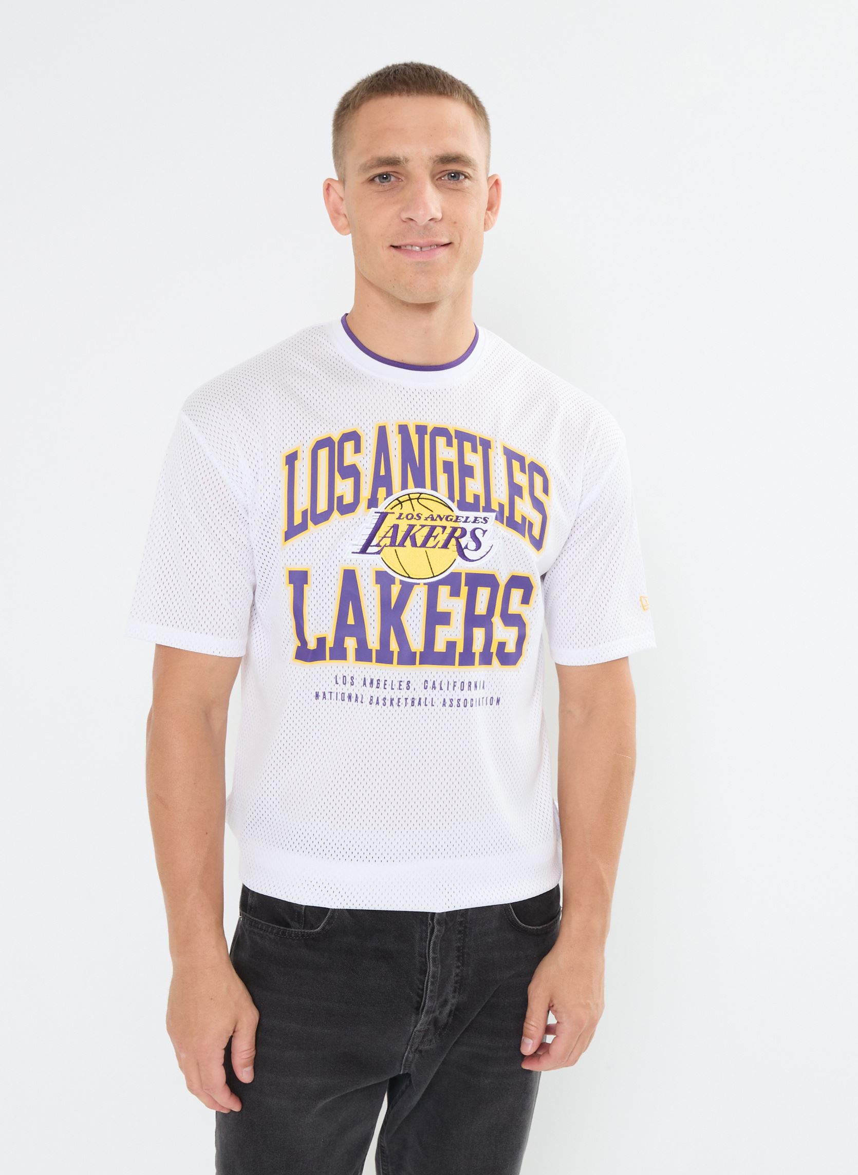 Tee-shirts manches courtes Os Mesh Tee Los Angeles Lakers - Mixte blanc New Era Tee-shirts manches courtes Os Mesh Tee Los Angeles Lakers - Mixte blanc LOS ANGELES LAKERS WHITRP