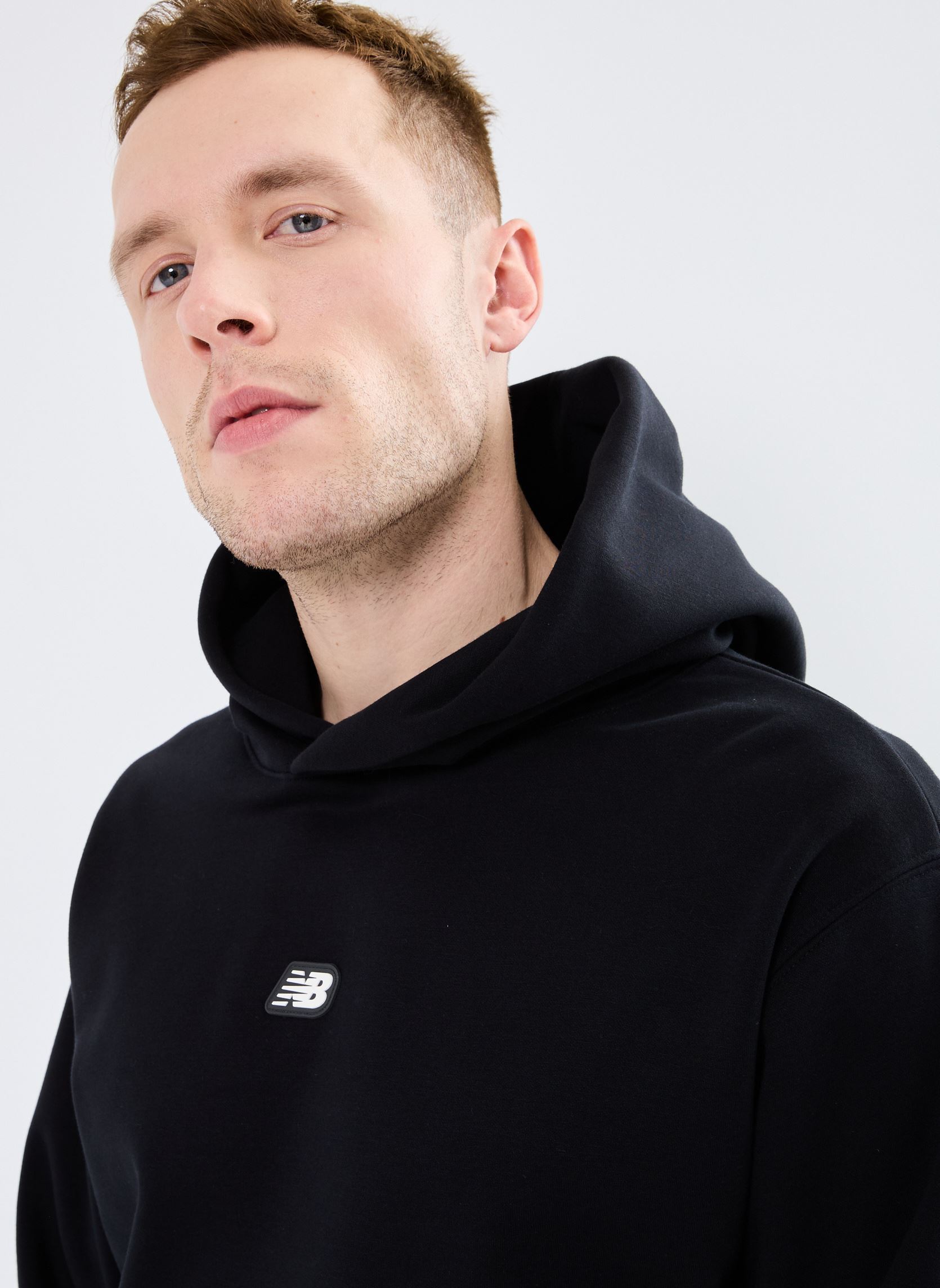 Kapuzenpullover Hoops Uniform Hoodie herren schwarz New Balance Kapuzenpullover Hoops Uniform Hoodie herren schwarz Black