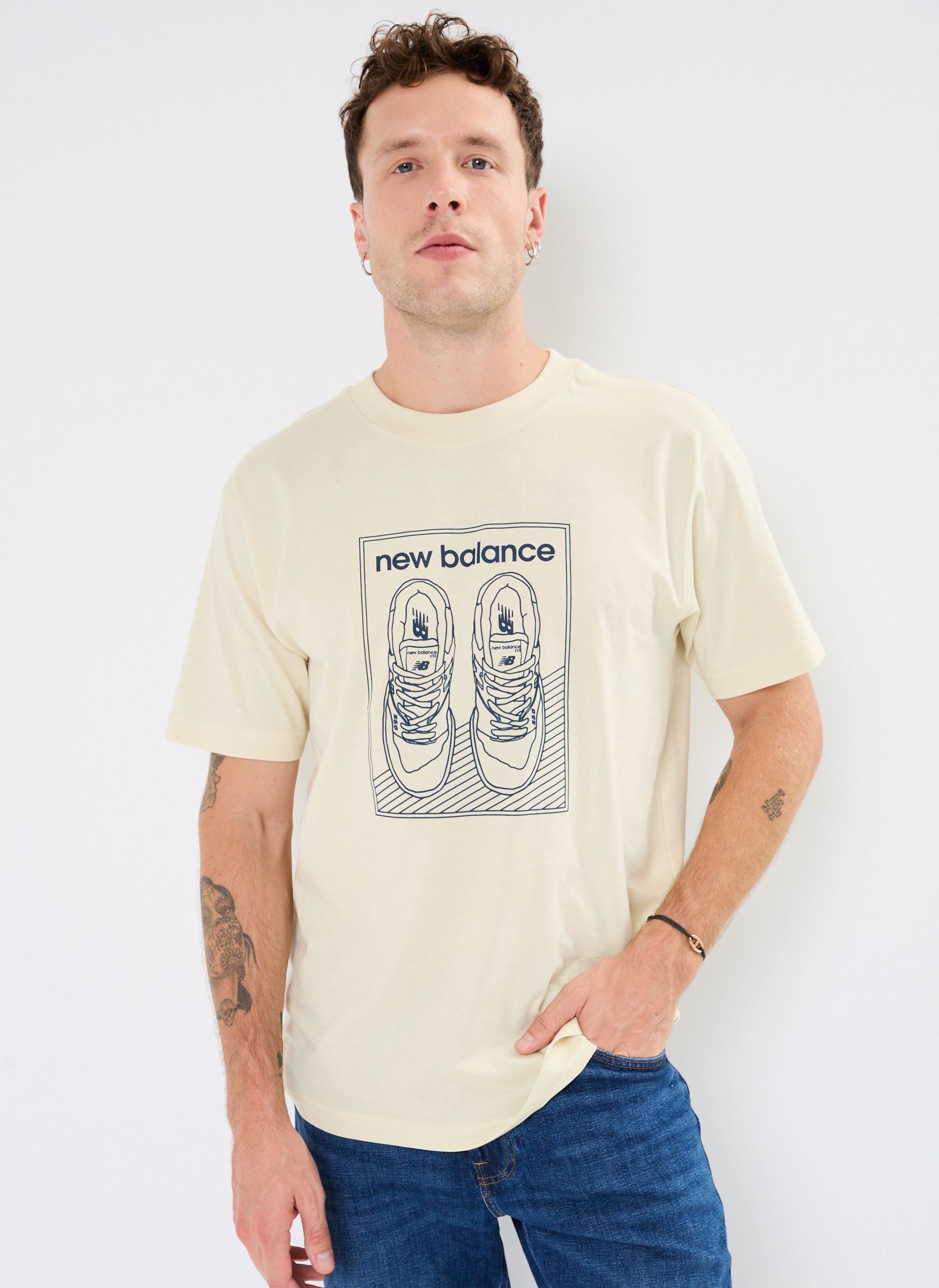 T shirt New Balance GRAPHIC JERSEY TEE EU - vue 3