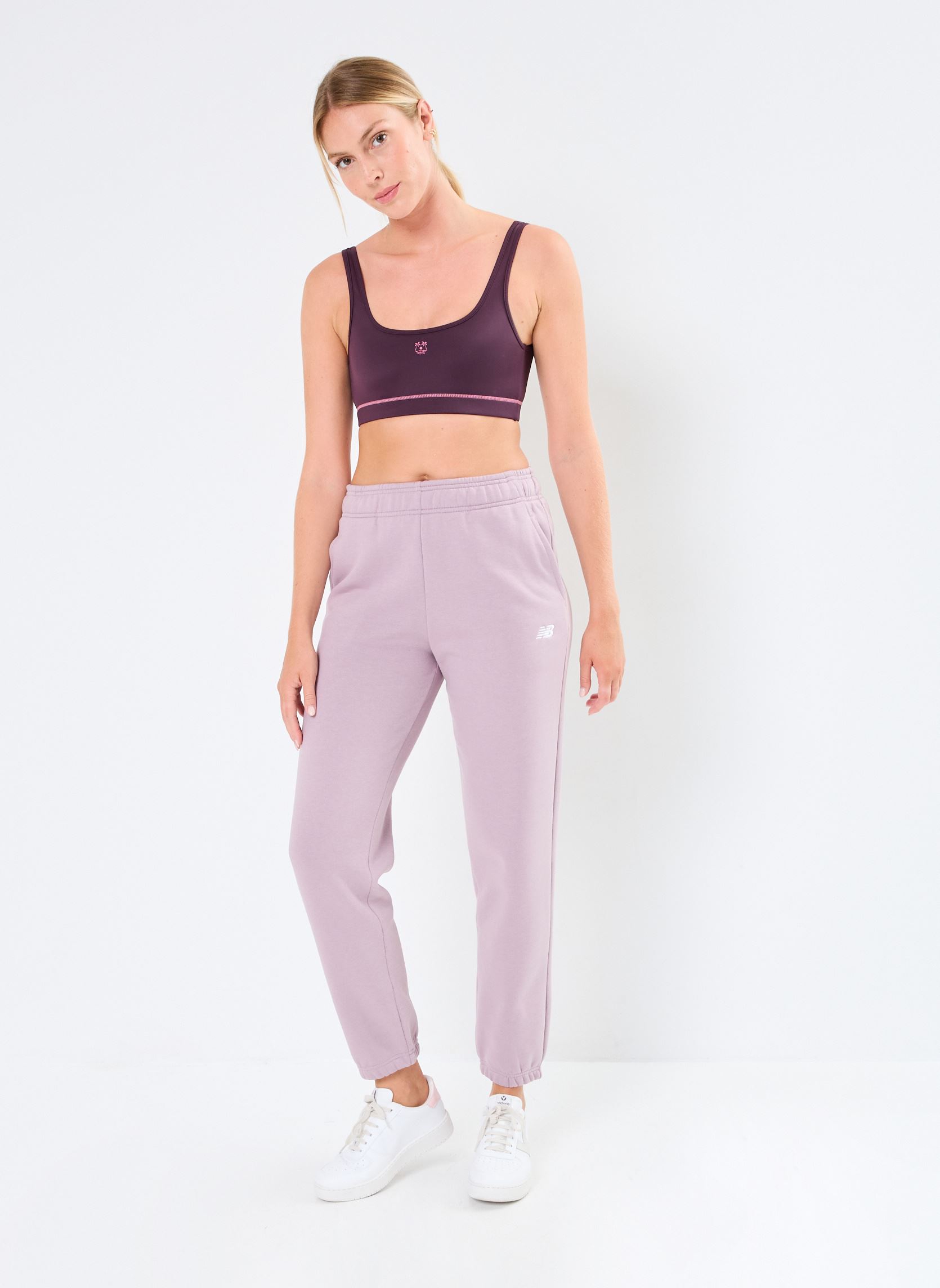 Bas de jogging Sport Essentials Fleece Jogger- femme violet New Balance Bas de jogging Sport Essentials Fleece Jogger- femme violet ICE WINE