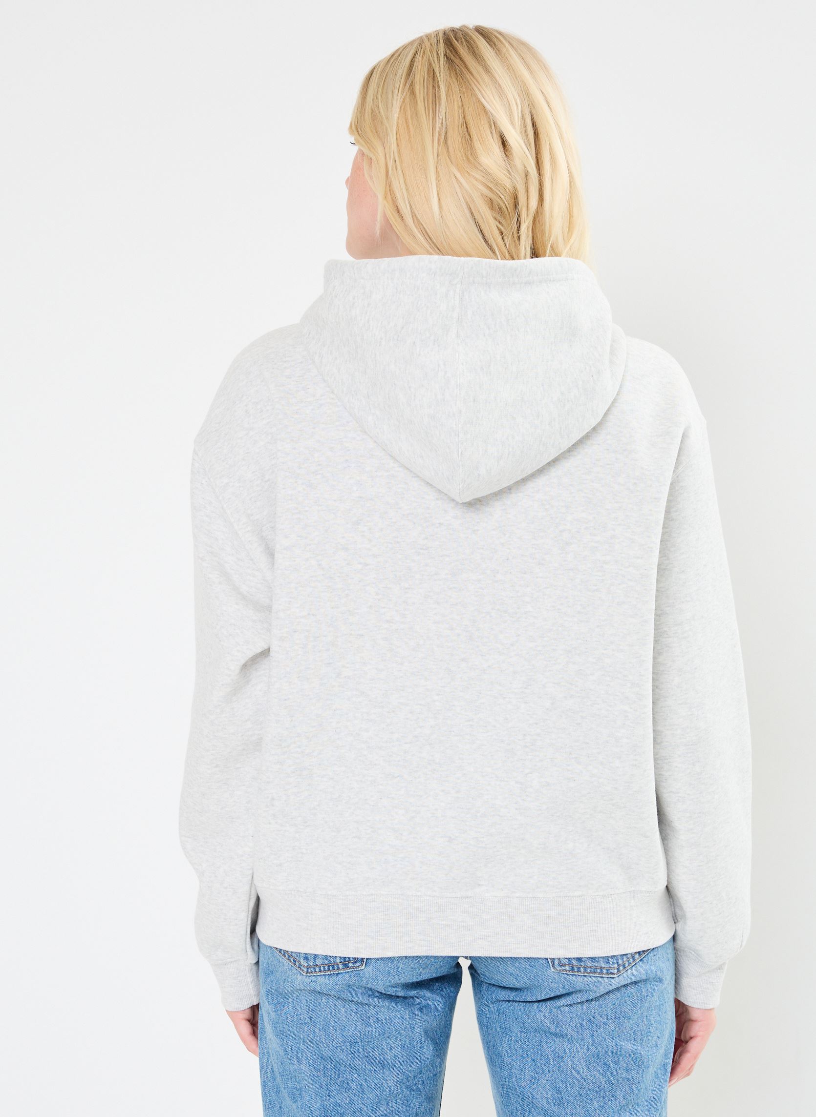 Sweats à capuche Sport Essentials Fleece Hoodie W femme gris New Balance Sweats à capuche Sport Essentials Fleece Hoodie W femme gris ASH HEATHER