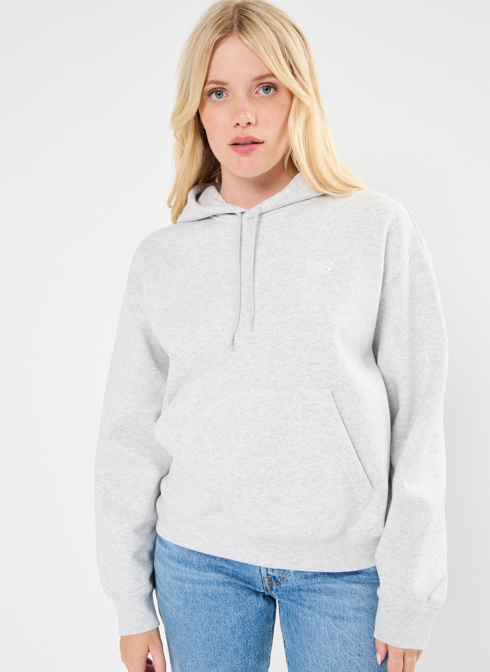 Sweat shirt New Balance SMALL LOGO HOODIE EU - vue 10