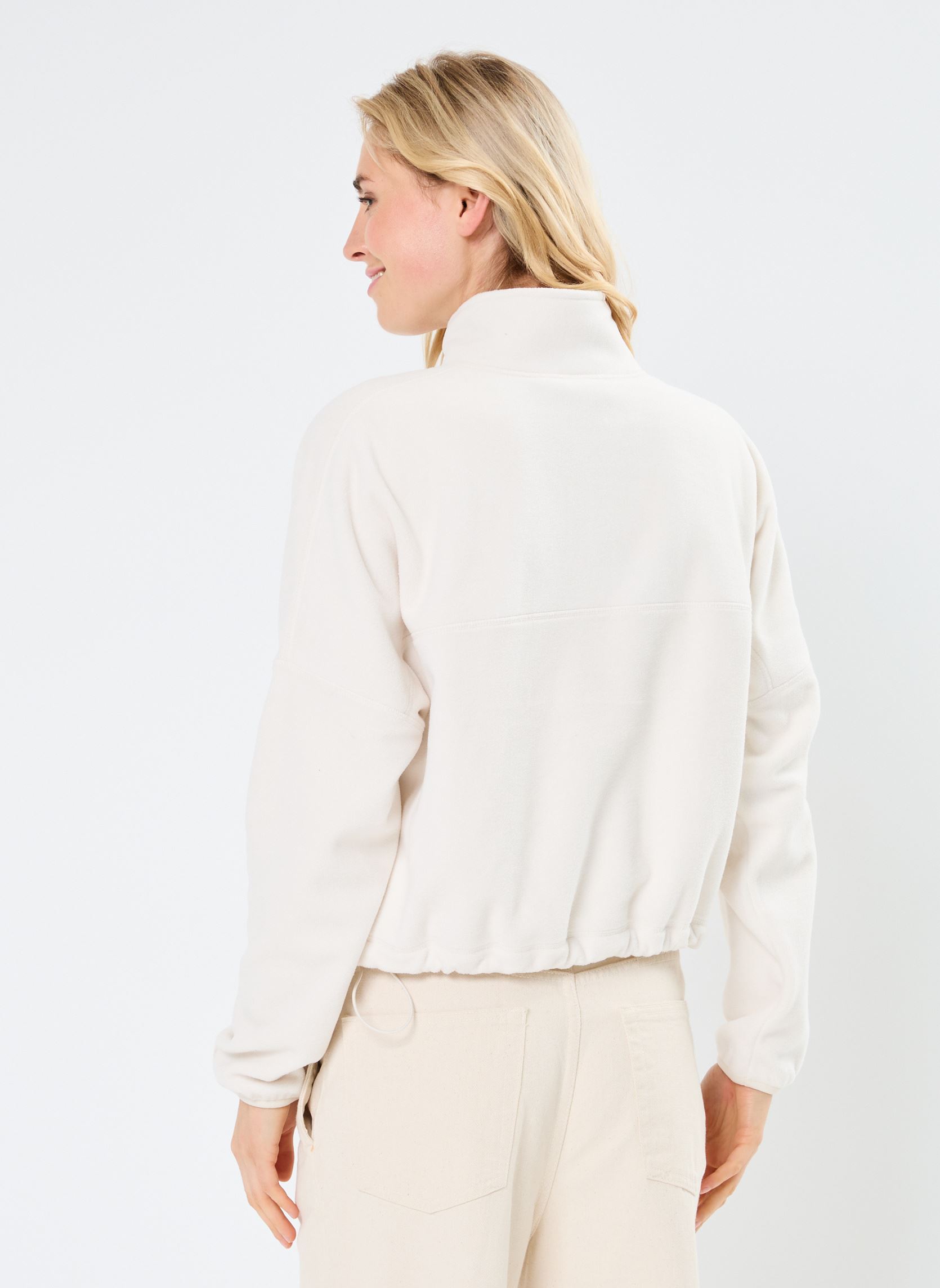 Fleece-Pullover Graphic Polar Fleece Half Zip damen beige New Balance Fleece-Pullover Graphic Polar Fleece Half Zip damen beige Linen