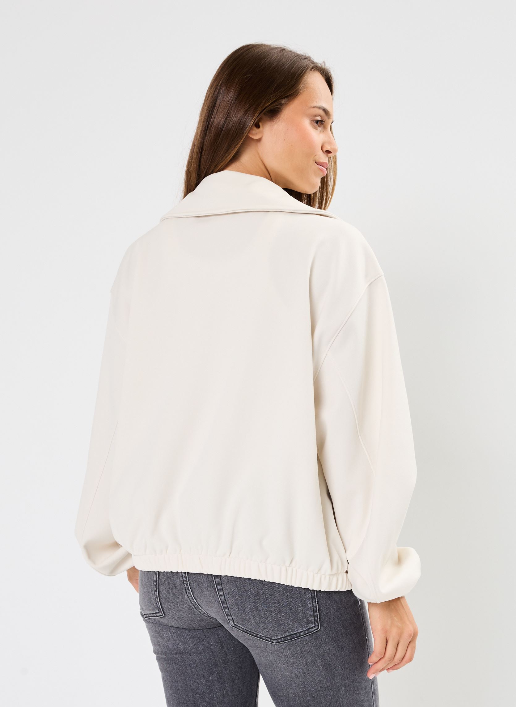 Vestes de survêtement Performance Fleece Full Zip femme beige New Balance Vestes de survêtement Performance Fleece Full Zip femme beige LINEN