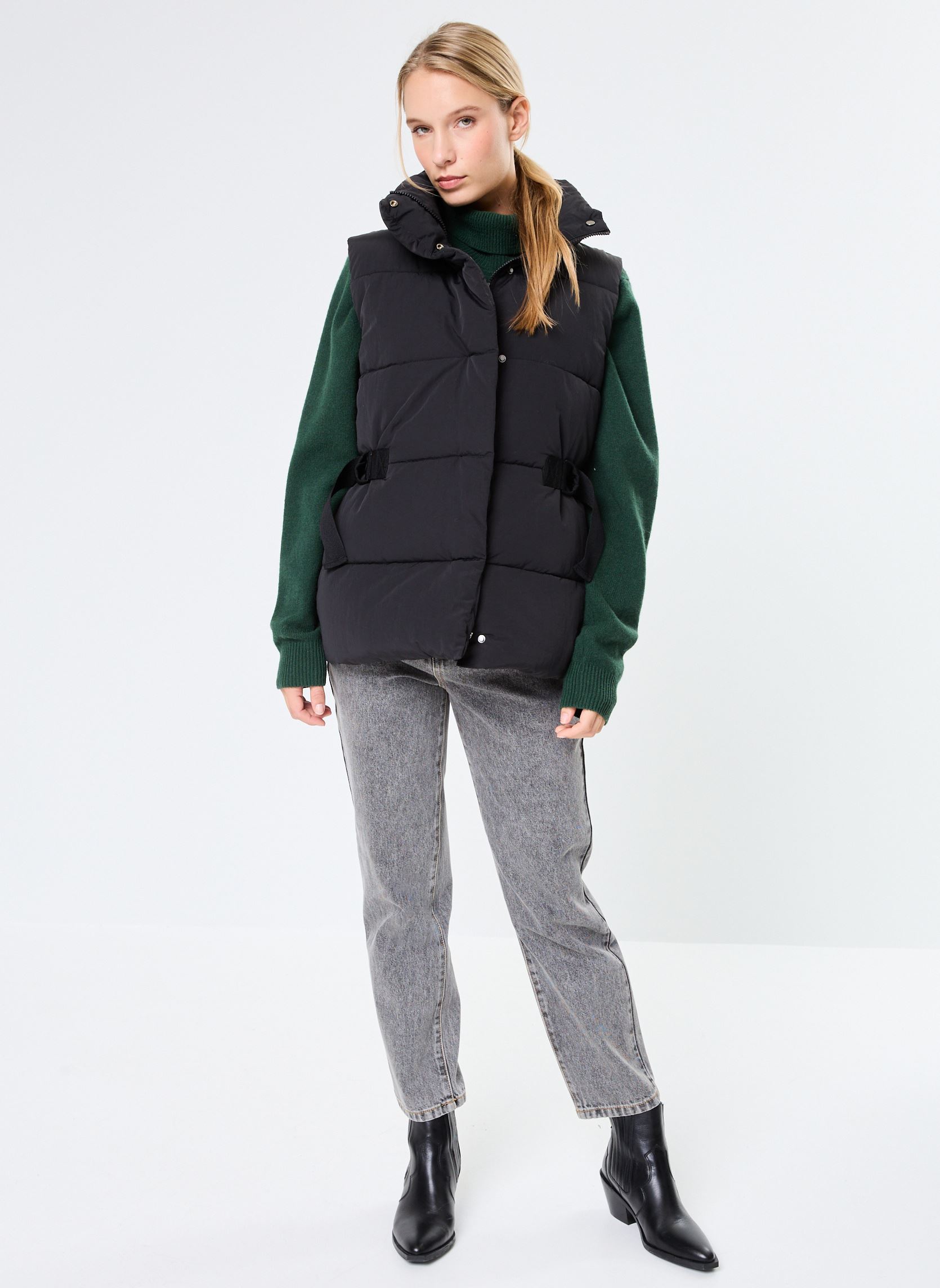 Piumini senza maniche MISENALF VEST WOMAN donna nero Ecoalf Piumini senza maniche MISENALF VEST WOMAN donna nero Black