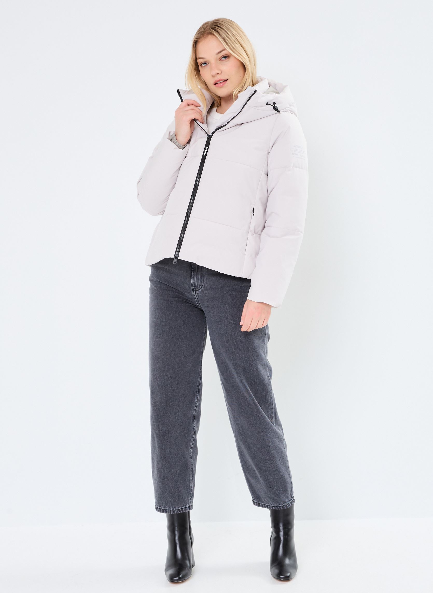 Piumini IPALAALF JACKET WOMAN donna bianco Ecoalf Piumini IPALAALF JACKET WOMAN donna bianco Antartica