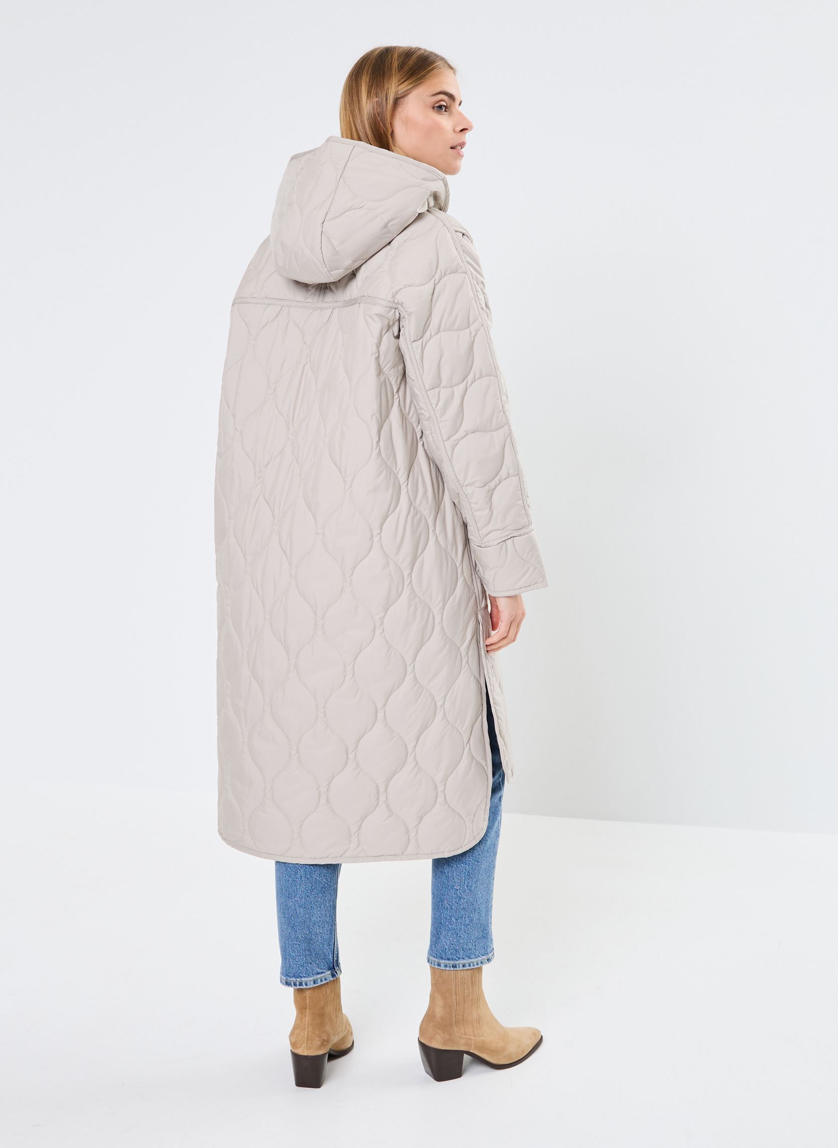 Doudounes LEZNAALF JACKET WOMAN femme blanc Ecoalf Doudounes LEZNAALF JACKET WOMAN femme blanc WASHED STONE