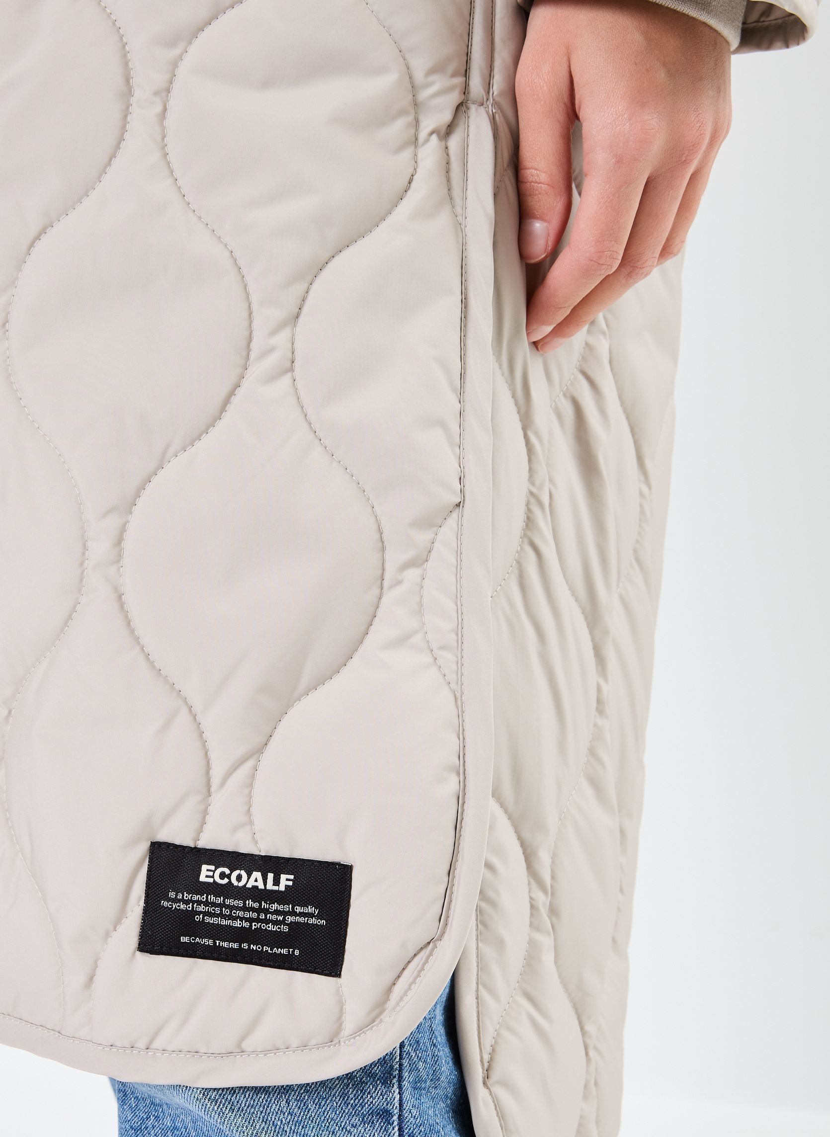 Doudounes LEZNAALF JACKET WOMAN femme blanc Ecoalf Doudounes LEZNAALF JACKET WOMAN femme blanc WASHED STONE