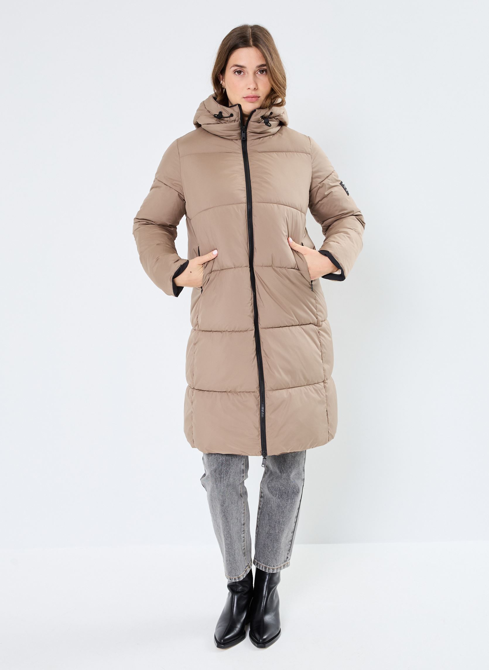 Manteaux BARUALF REVERSIBLE JACKET WOMAN femme marron Ecoalf Manteaux BARUALF REVERSIBLE JACKET WOMAN femme marron Black