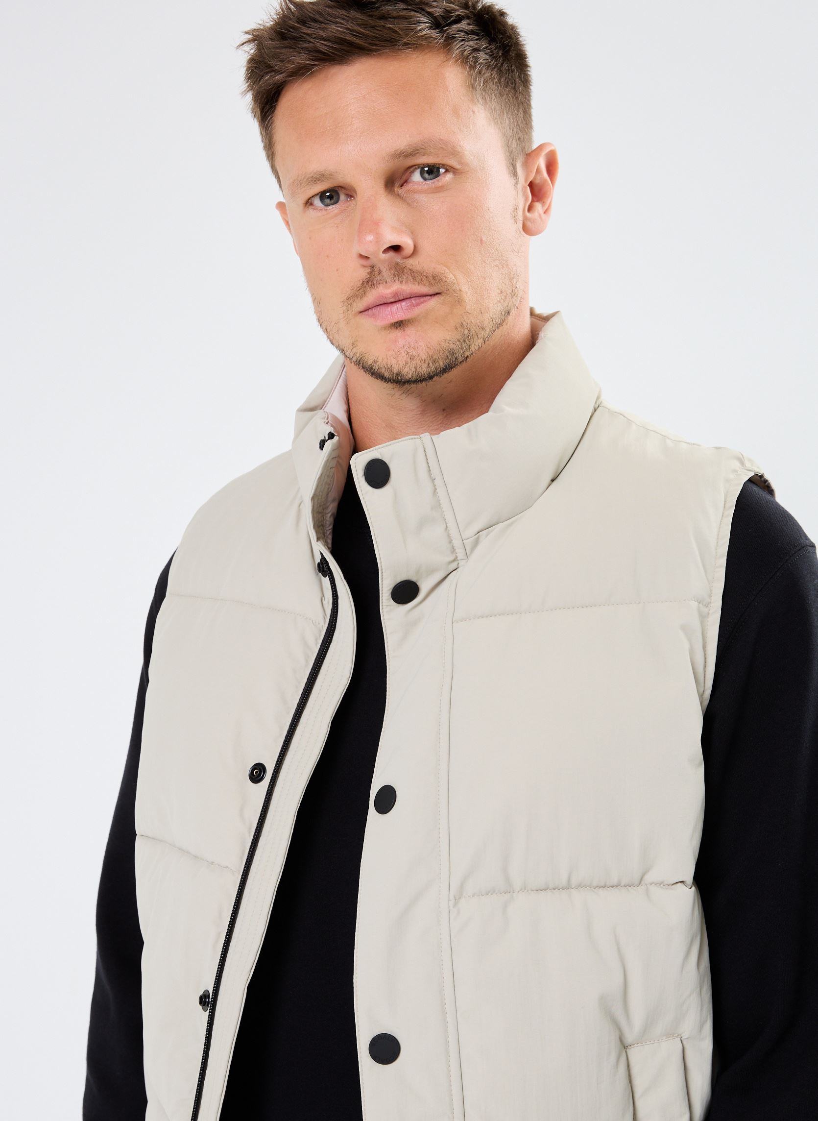 Chaquetas sin mangas SADELALF VEST MAN hombre blanco Ecoalf Chaquetas sin mangas SADELALF VEST MAN hombre blanco Stone
