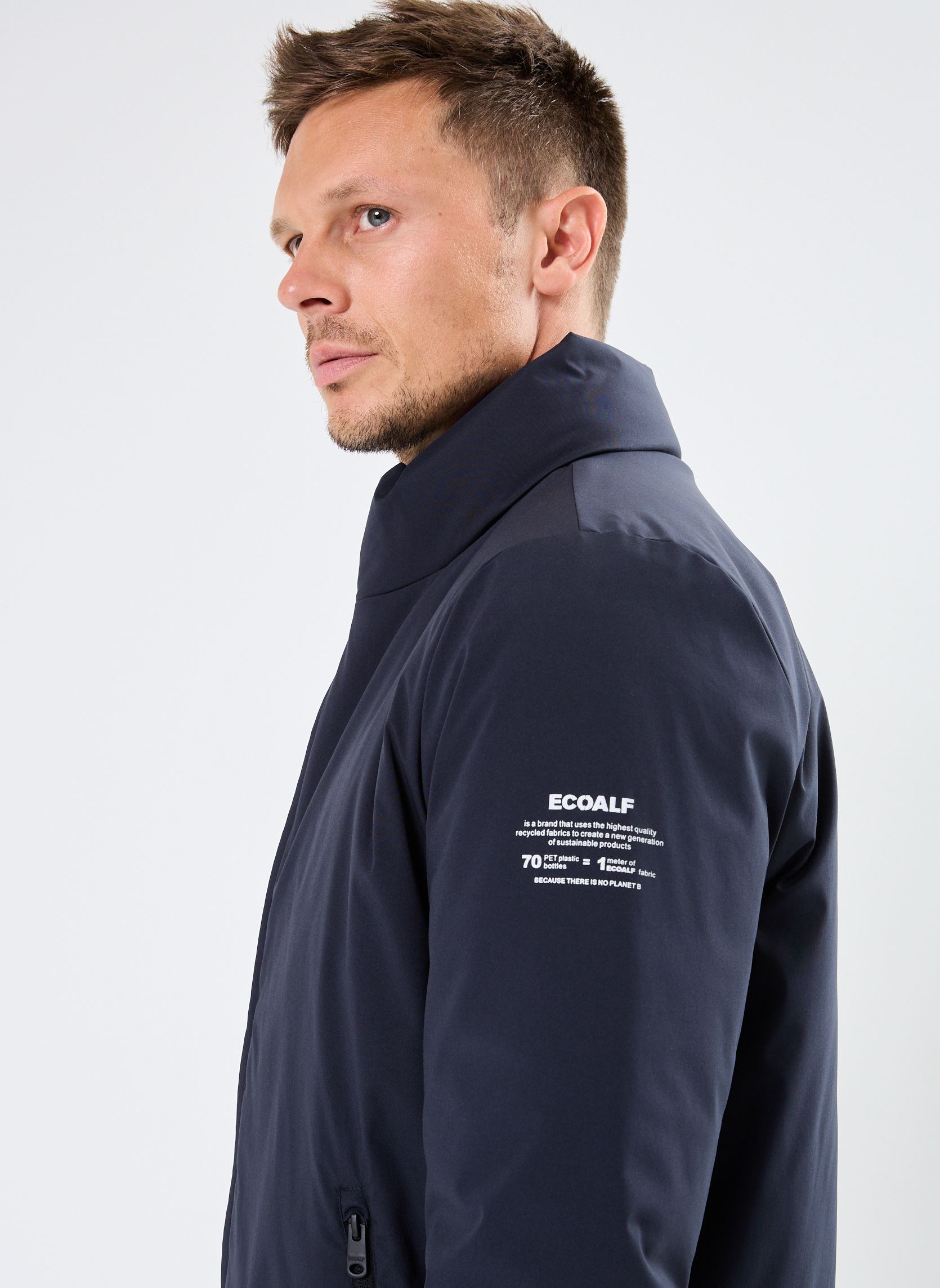 Bomberjacken GRAYSALF JACKET MAN herren blau Ecoalf Bomberjacken GRAYSALF JACKET MAN herren blau Deep navy