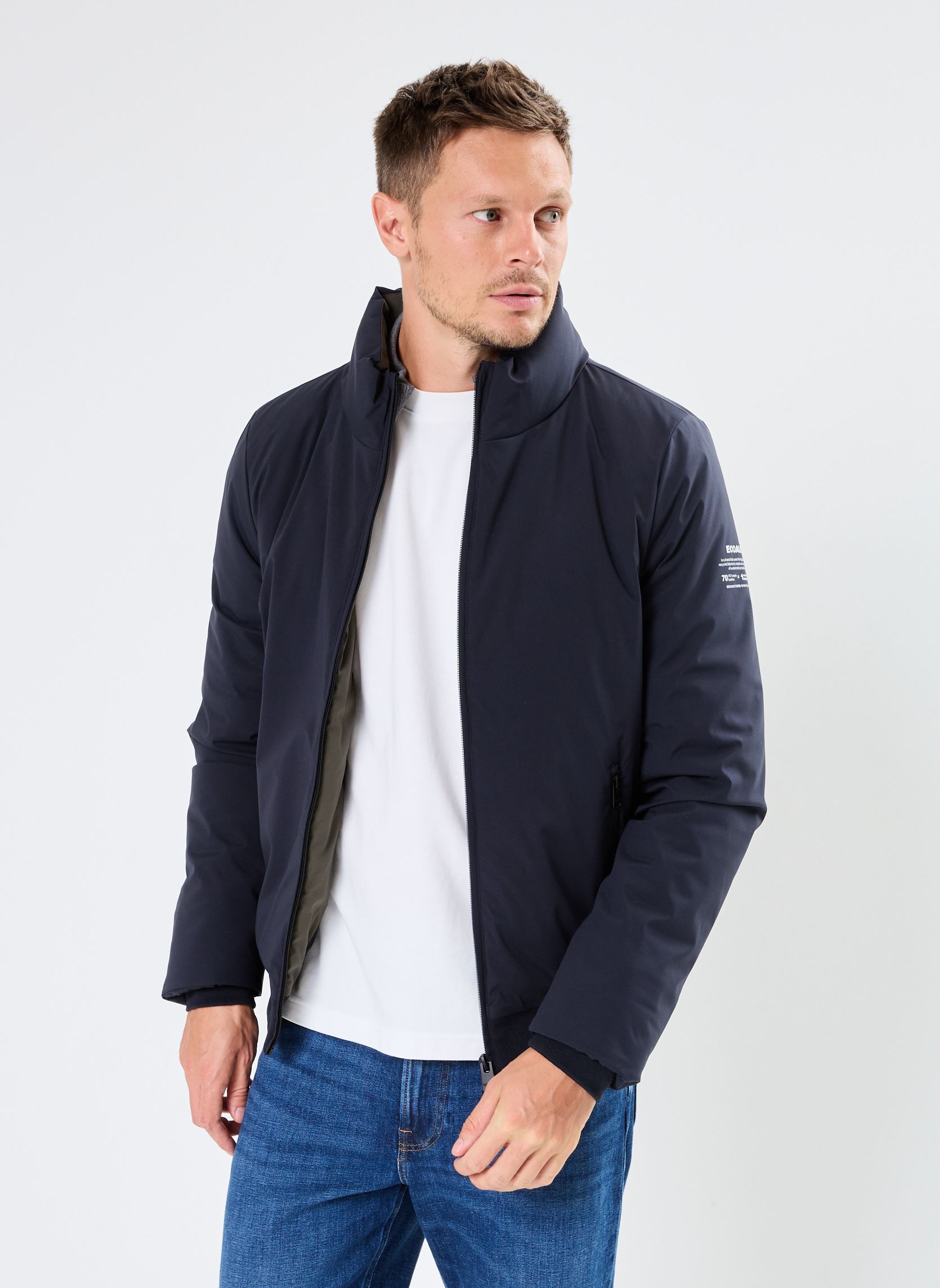 Bomberjacken GRAYSALF JACKET MAN herren blau Ecoalf Bomberjacken GRAYSALF JACKET MAN herren blau Deep navy